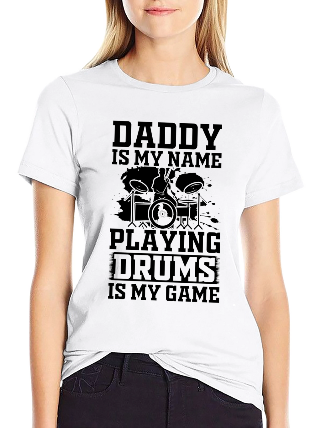 Daddy Drummer T-Shirt - Music Lover Tee