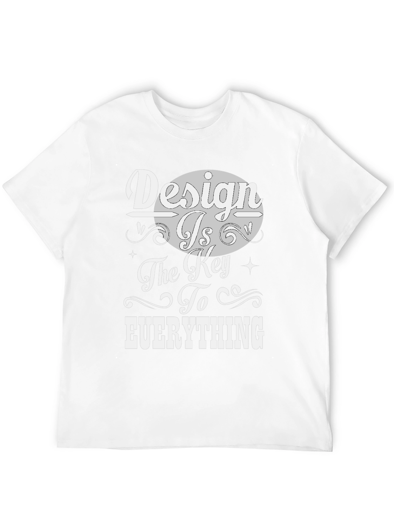 Design is the Key Black Graphic Tee