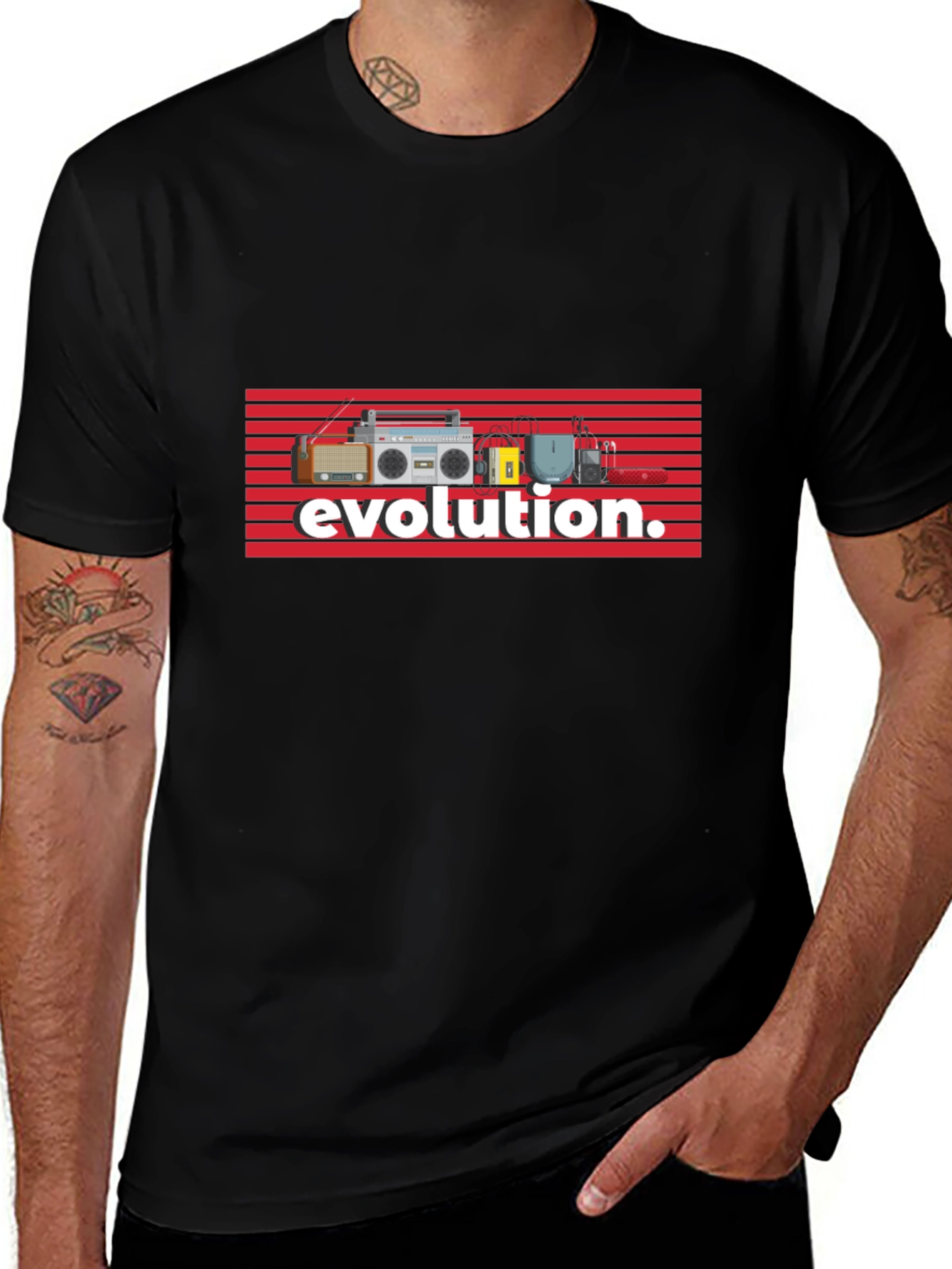 Evolution of Music Tee