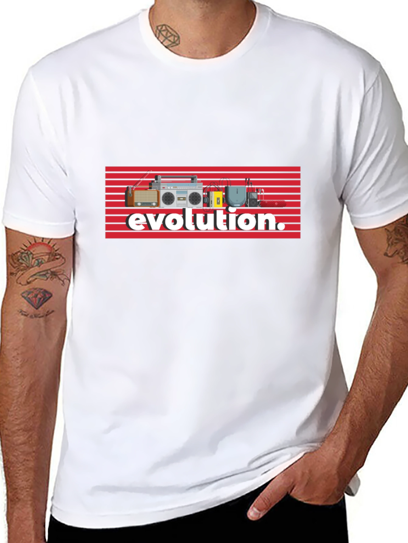 Evolution of Music Tee