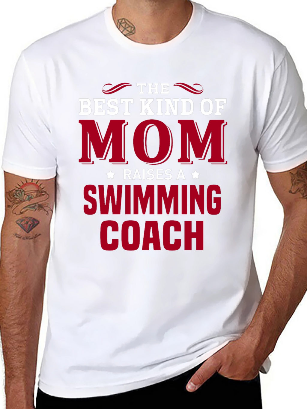 Best Kind of Mom - Swimming Coach T-Shirt
