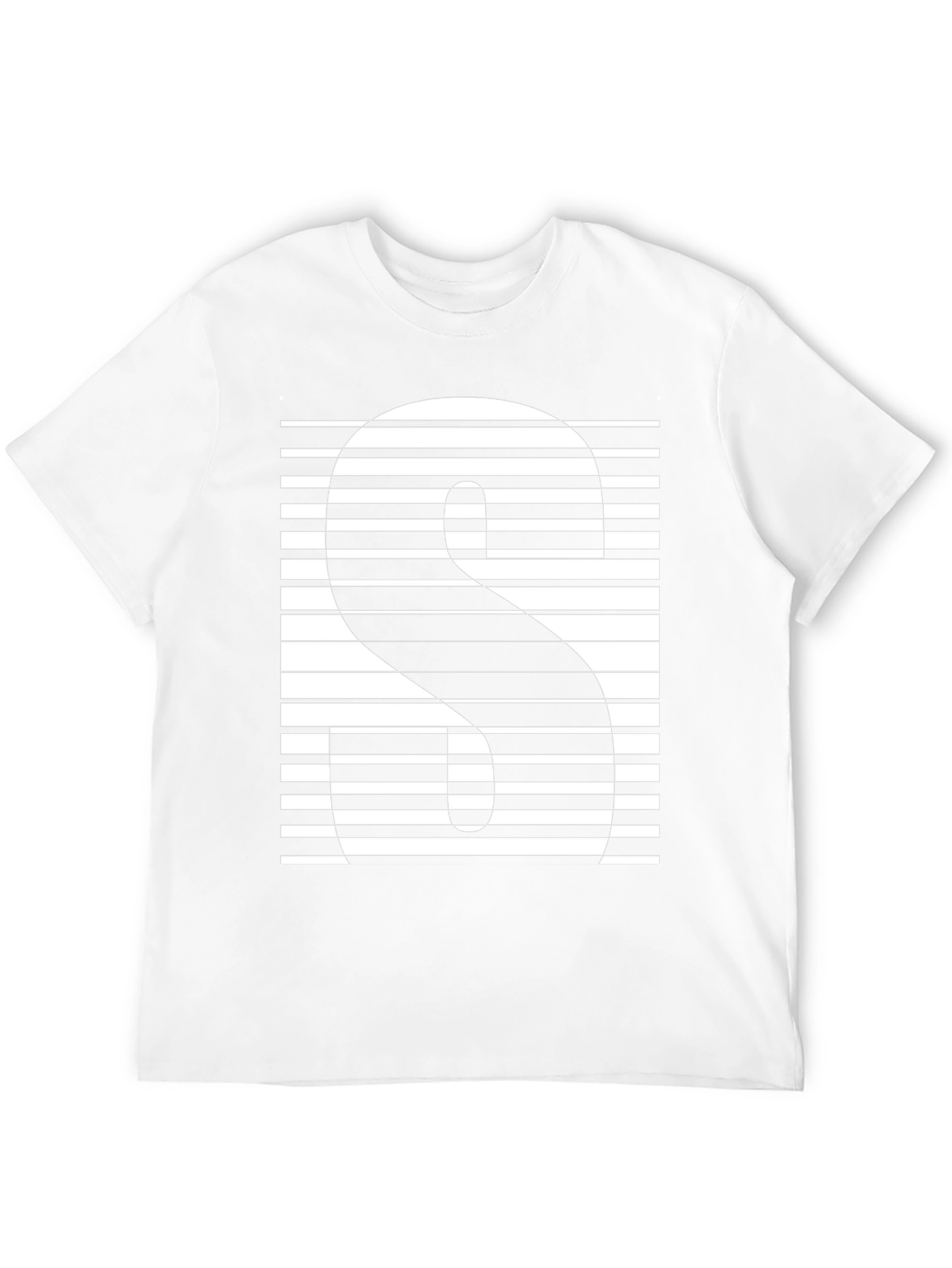 Abstract Striped S Graphic Tee