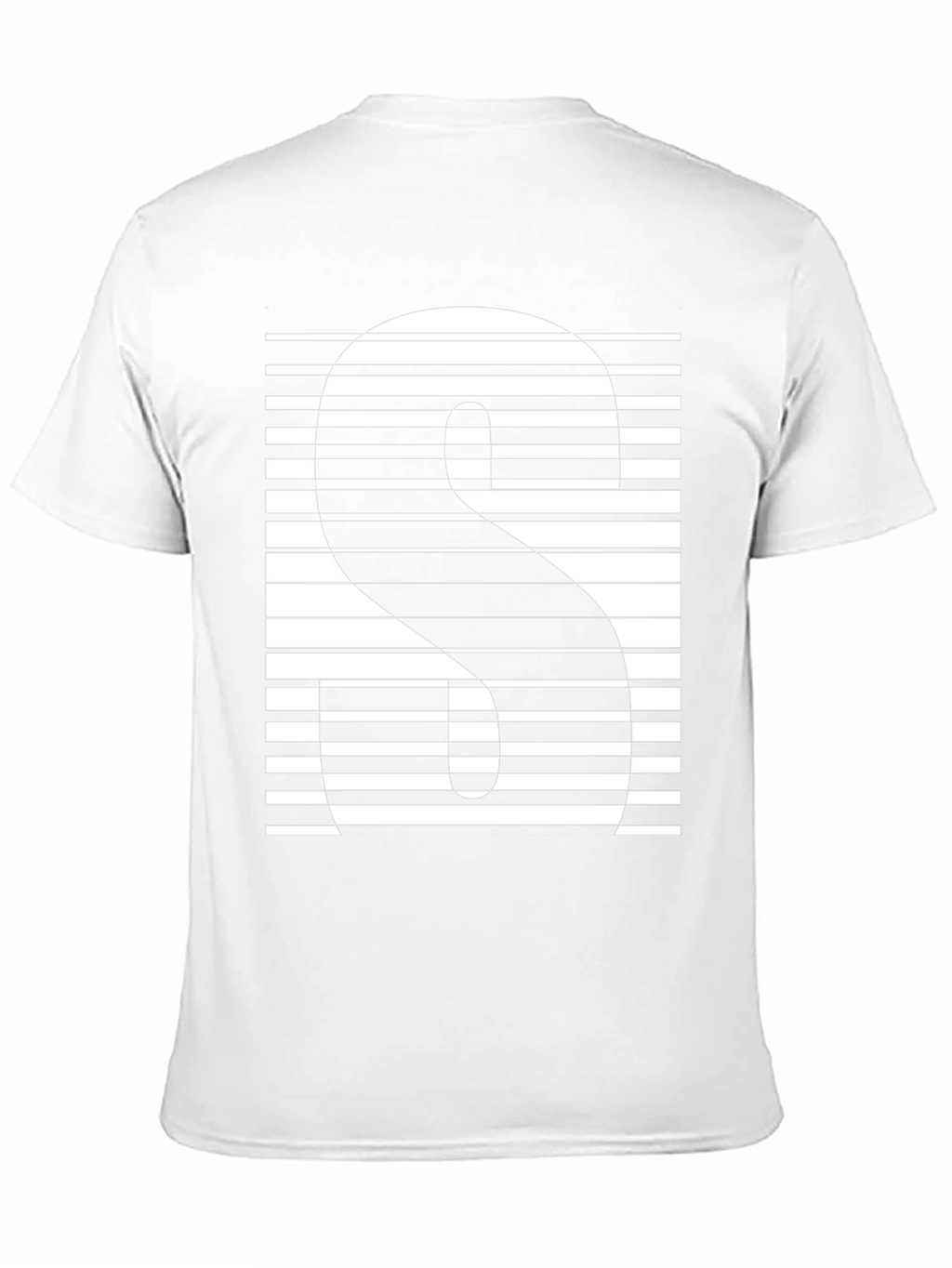 Abstract Striped S Graphic Tee