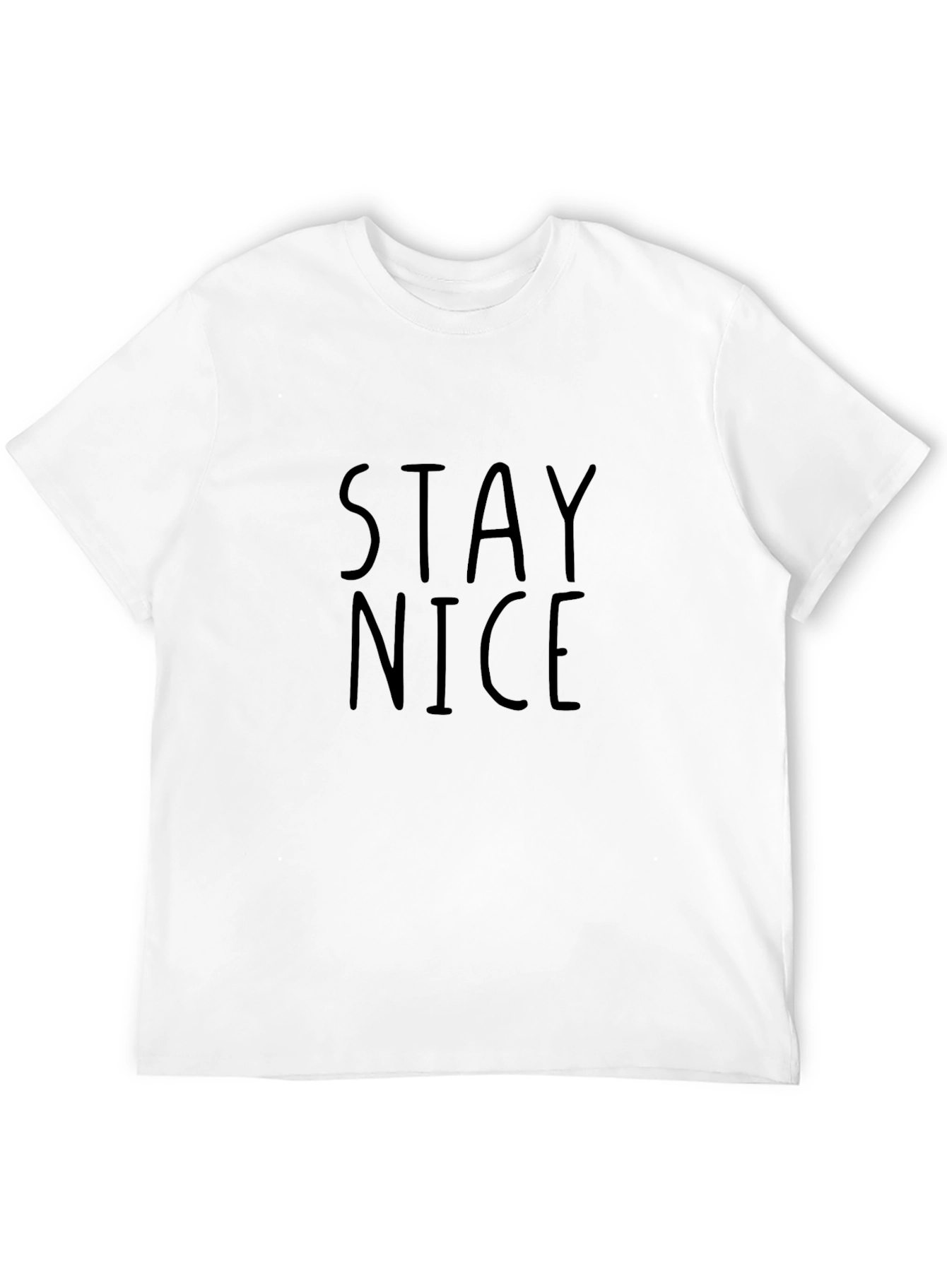 Stay Nice Graphic Tee - Casual Black T-Shirt