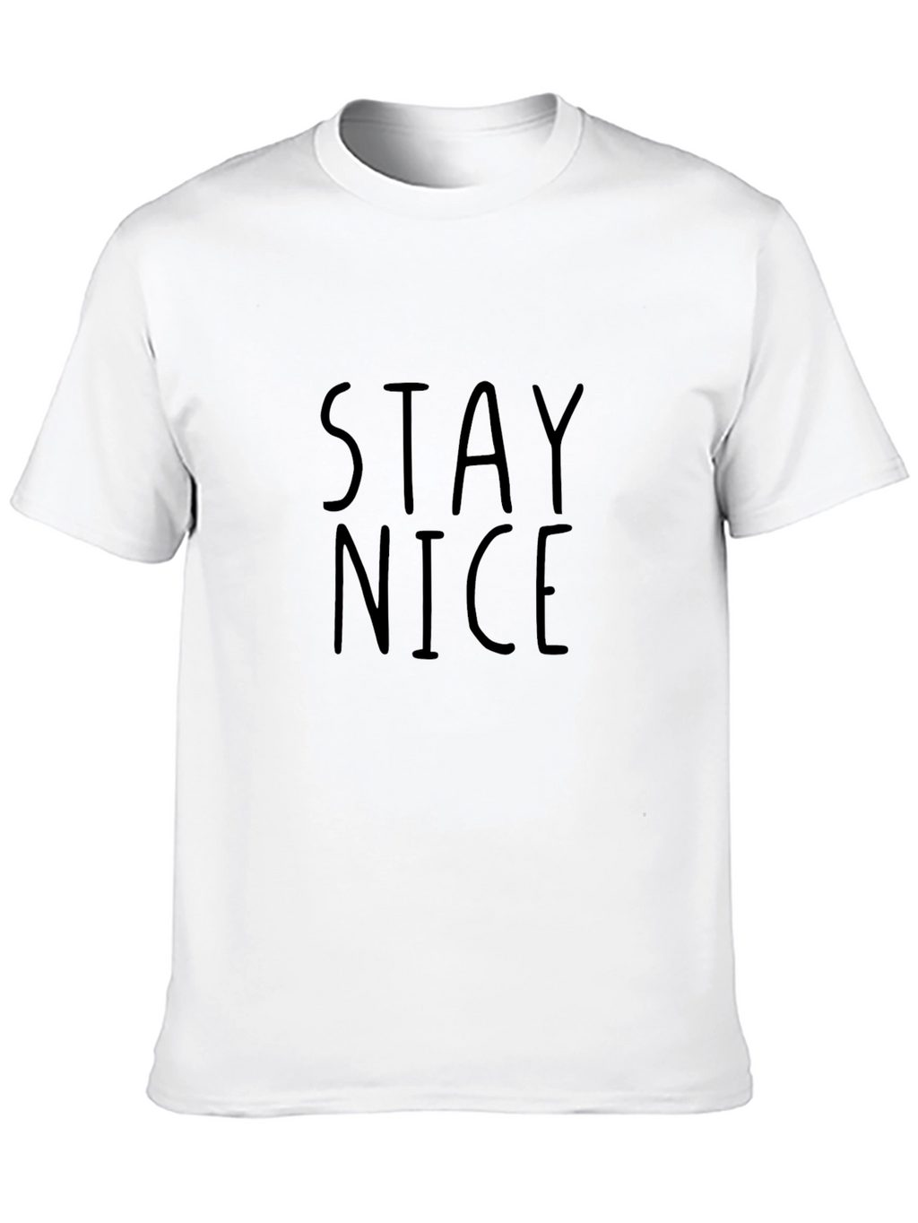 Stay Nice Graphic Tee - Casual Black T-Shirt