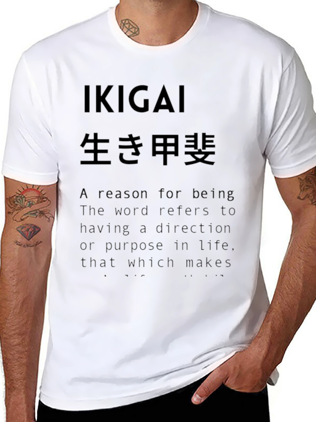 Ikigai Graphic T-Shirt - Meaning of Life Tee