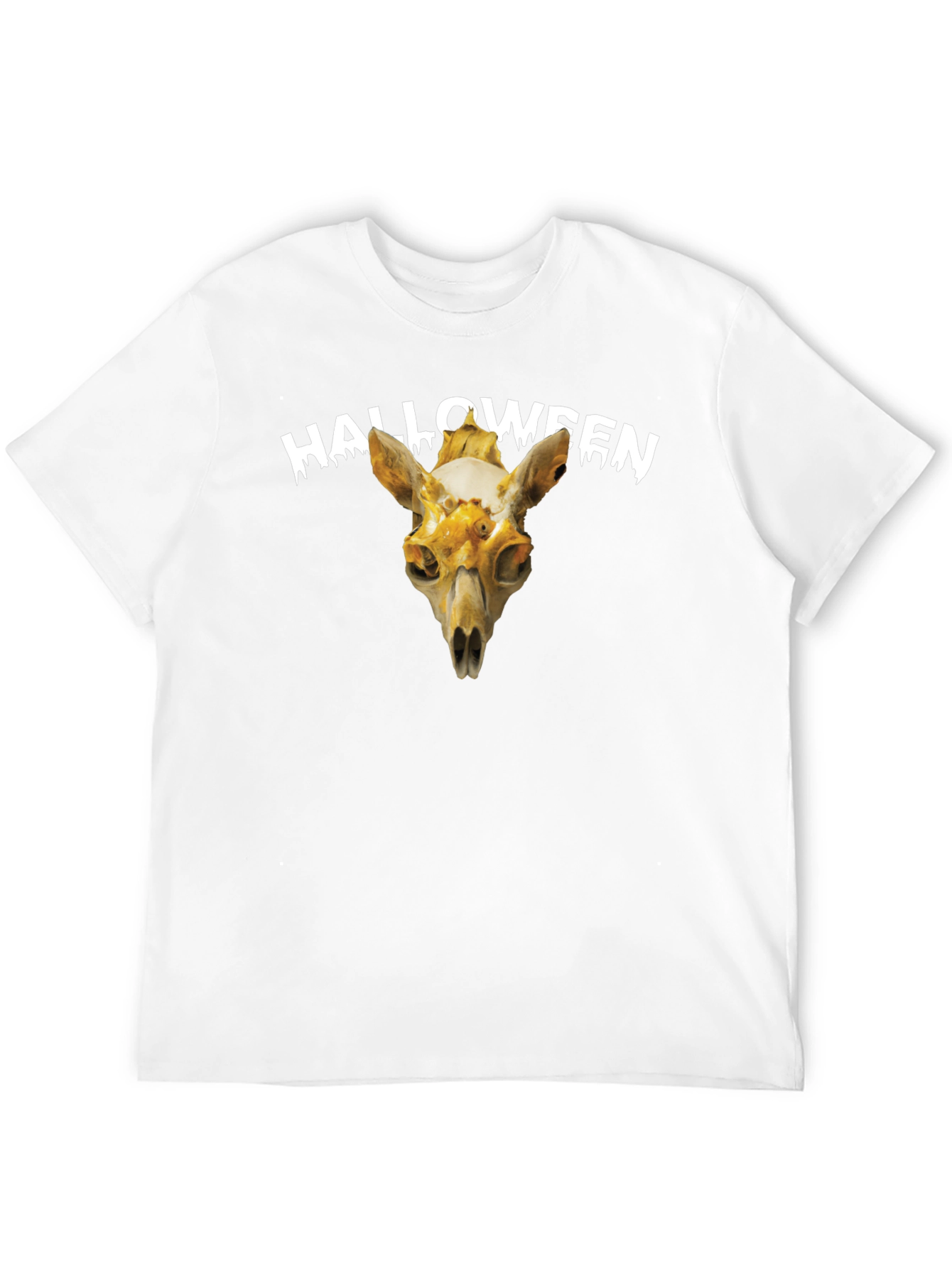 Halloween Skull Graphic Tee - Spooky Season Apparel