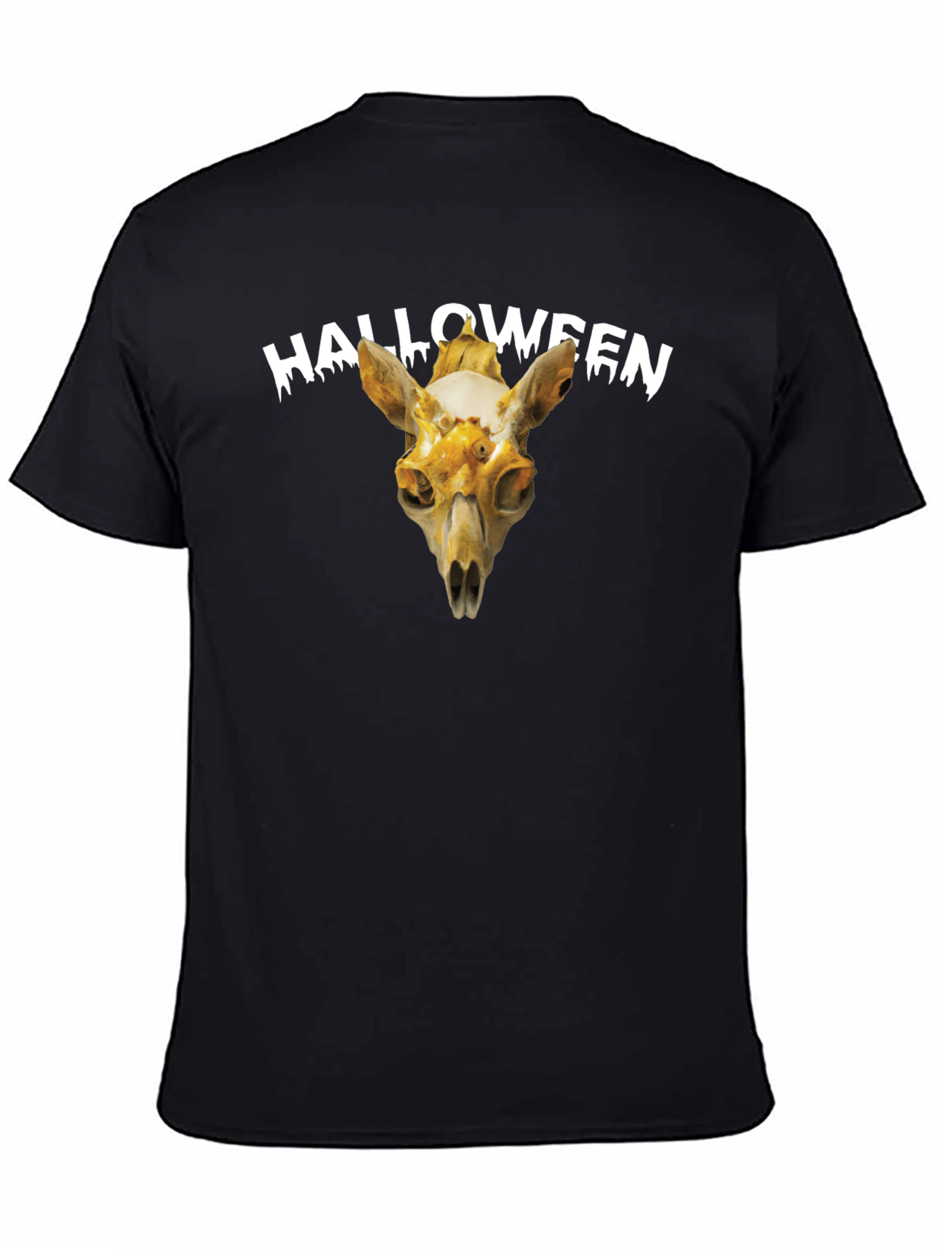 Halloween Skull Graphic Tee - Spooky Season Apparel