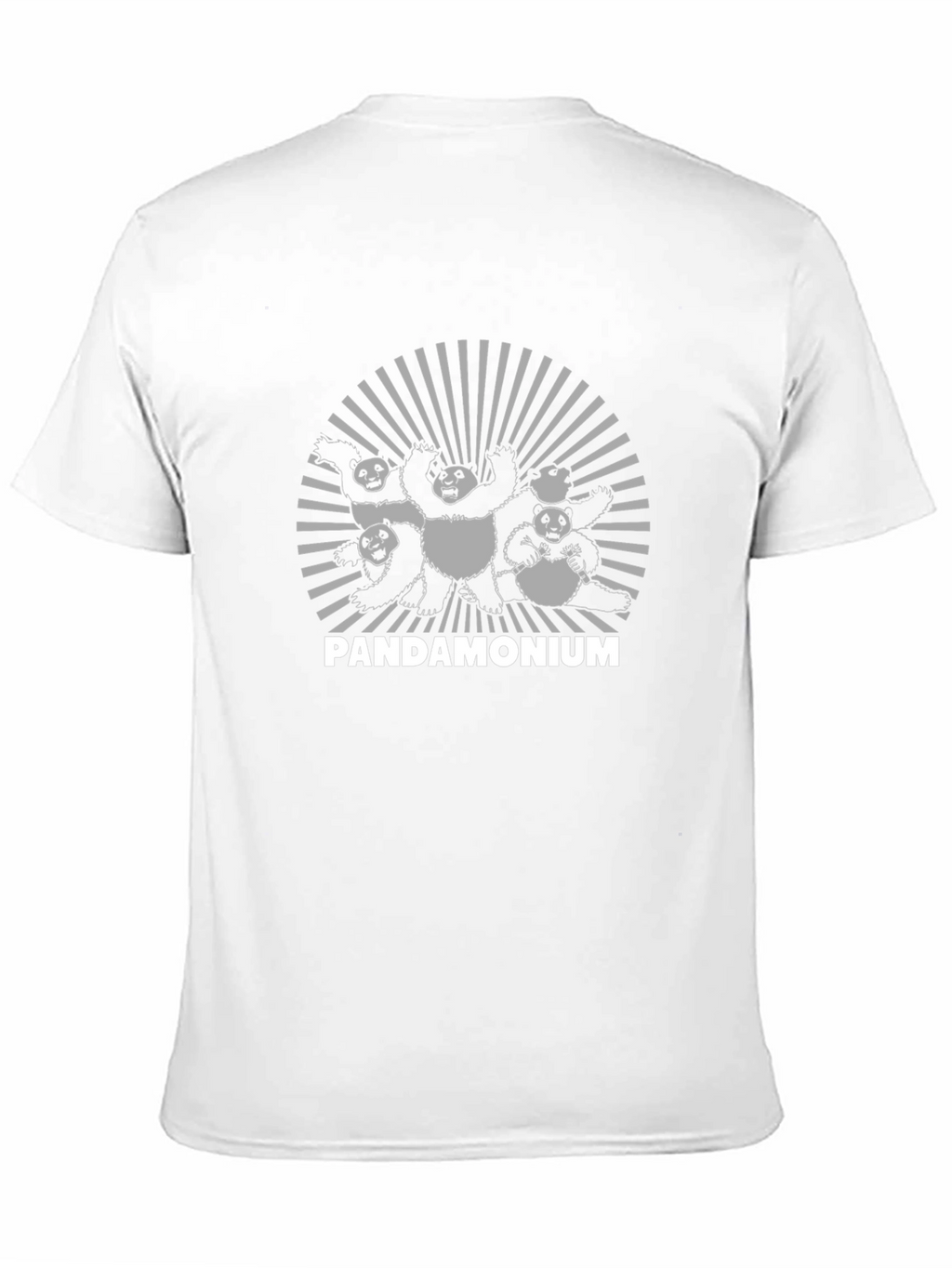 PANDAMONIUM Black T-Shirt - Panda Design