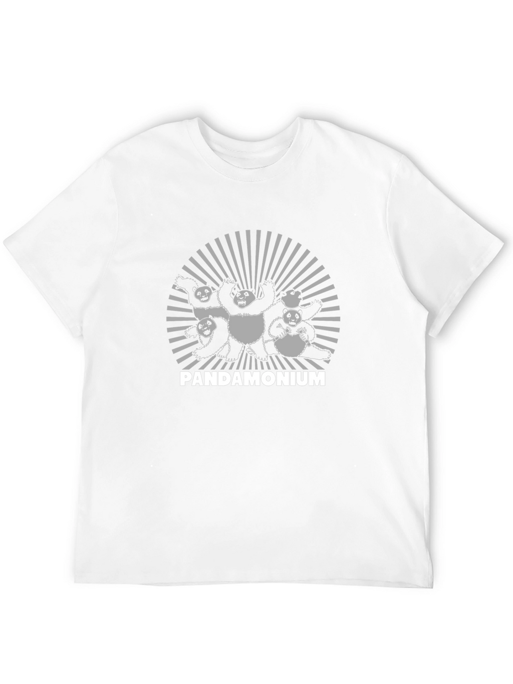 PANDAMONIUM Black T-Shirt - Panda Design