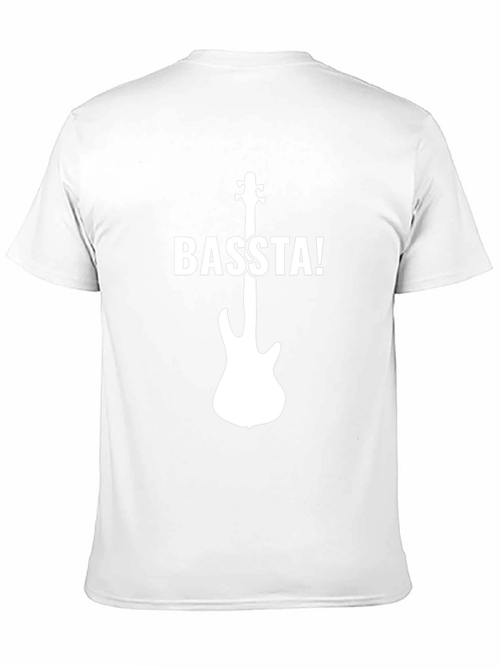 Basta! Bass Guitar Graphic T-Shirt - Cool Music Tee
