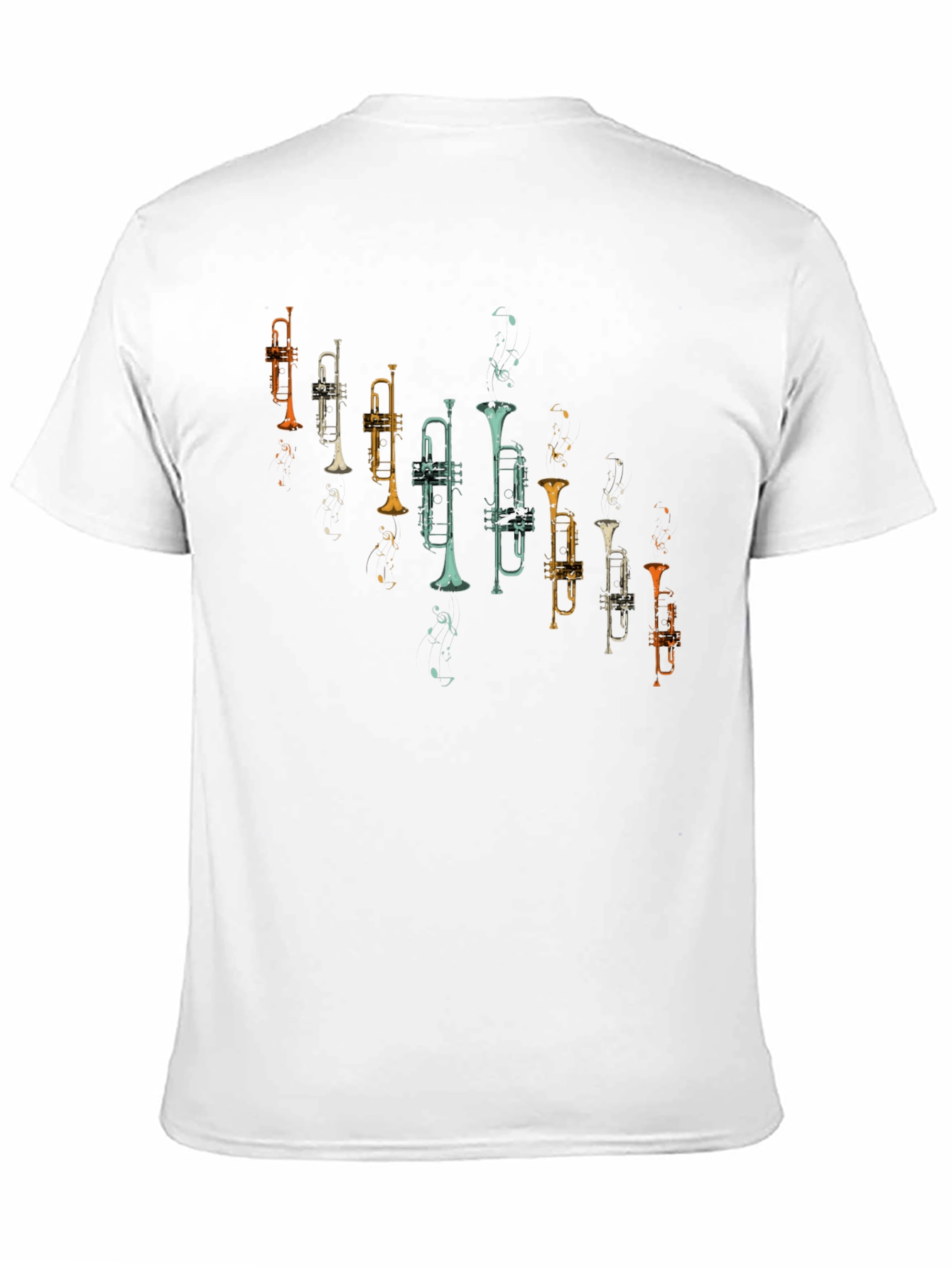 Trumpet Graphic Tee - Retro Music Lover Shirt