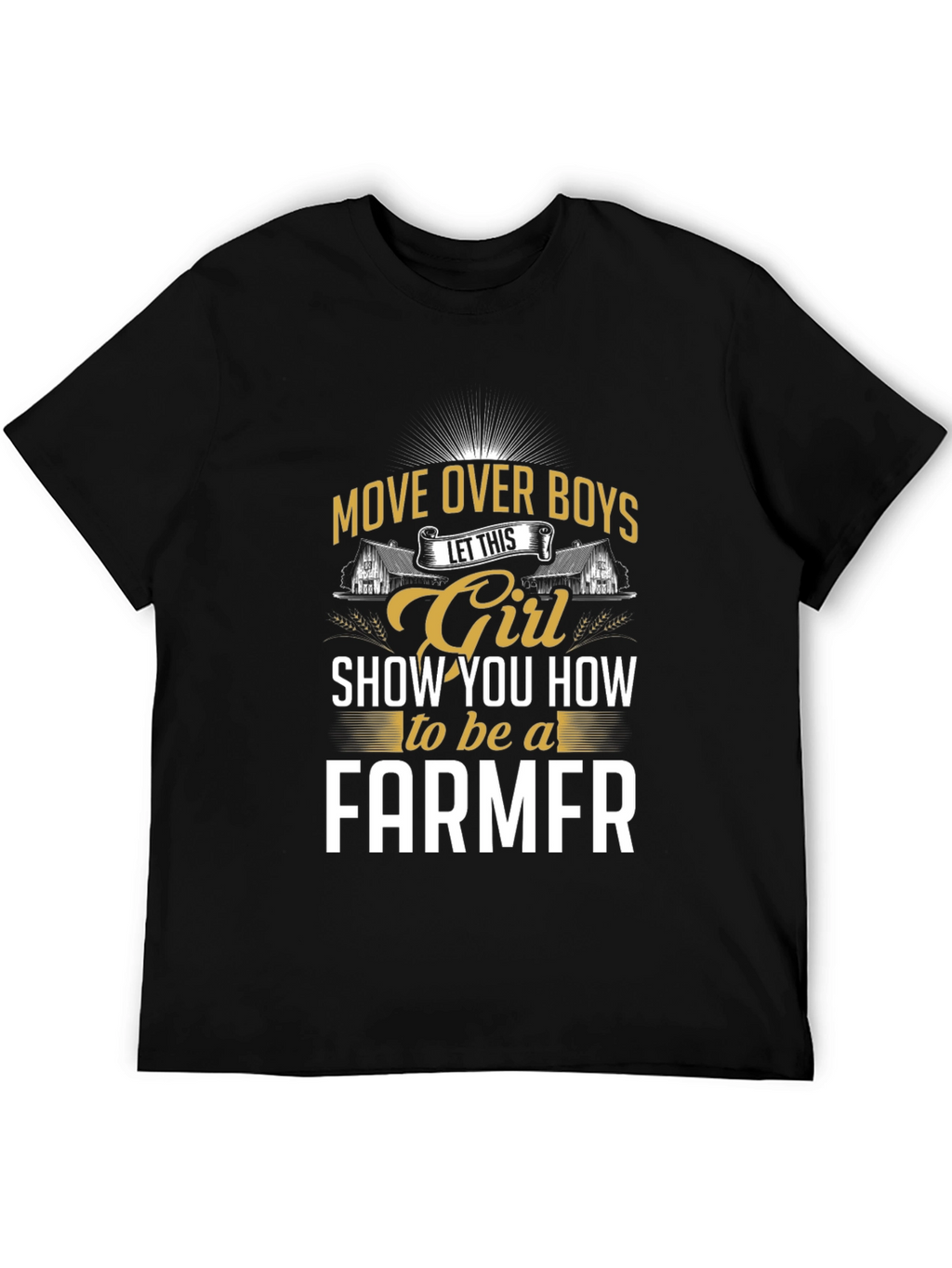 Girl Farmer Graphic Tee - Move Over Boys
