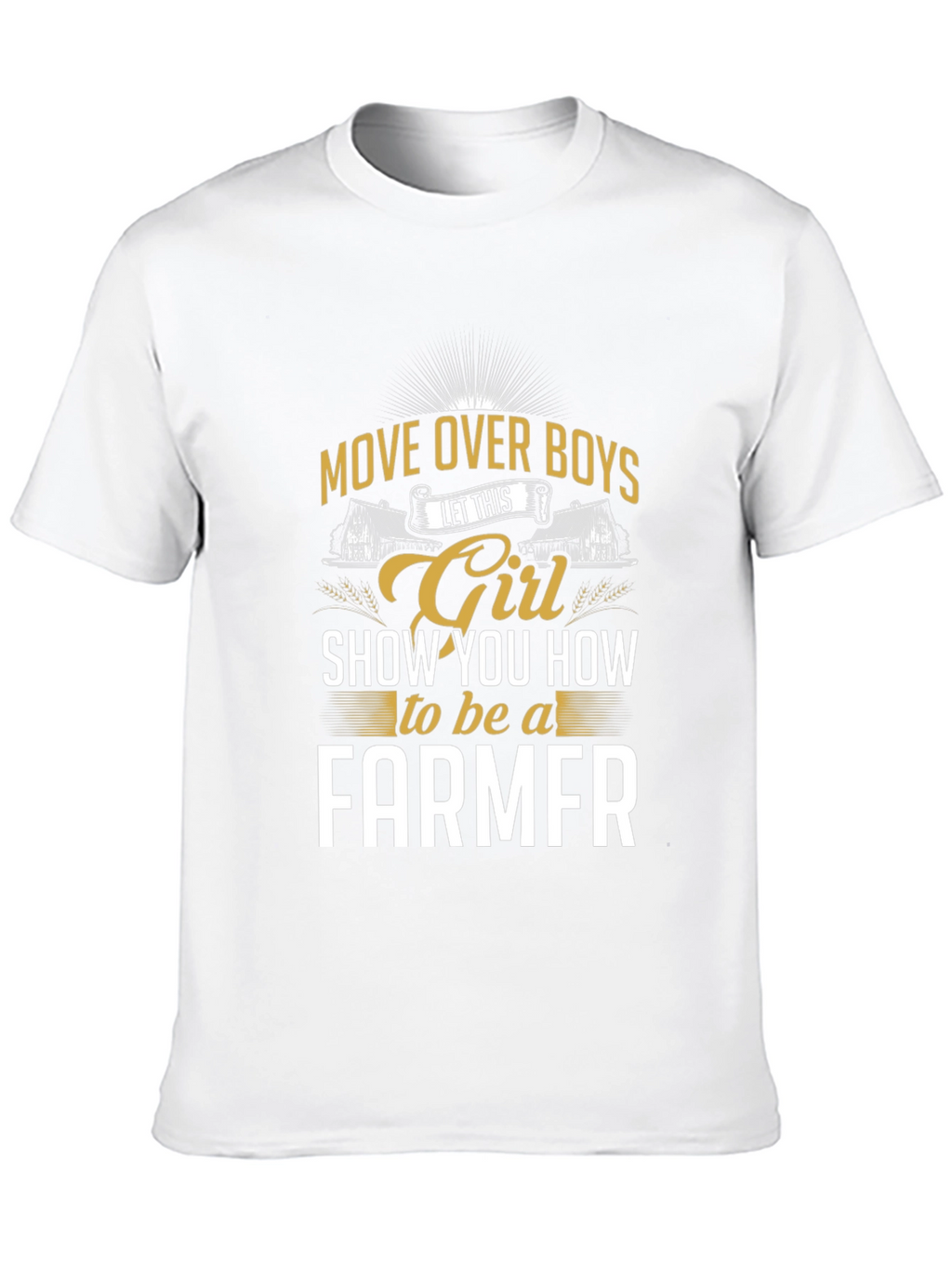 Girl Farmer Graphic Tee - Move Over Boys