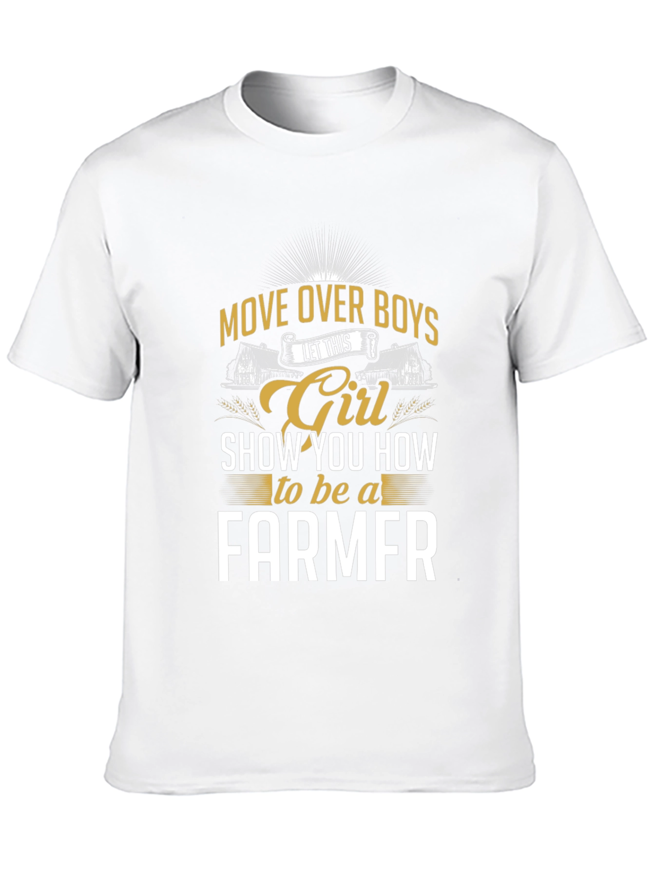 Girl Farmer Graphic Tee - Move Over Boys