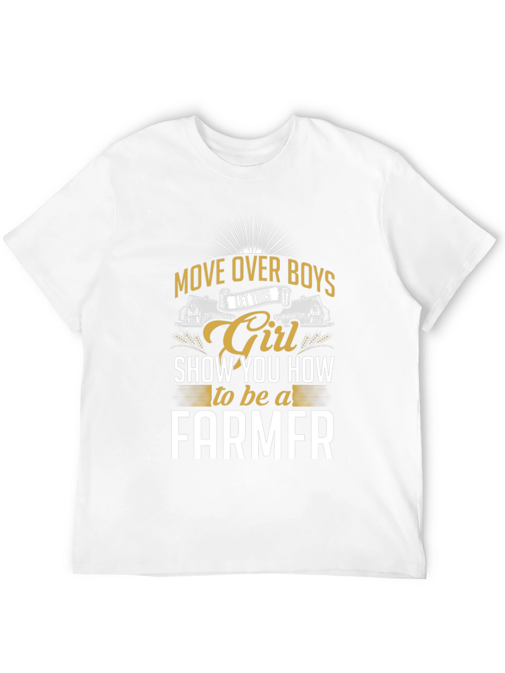 Girl Farmer Graphic Tee - Move Over Boys