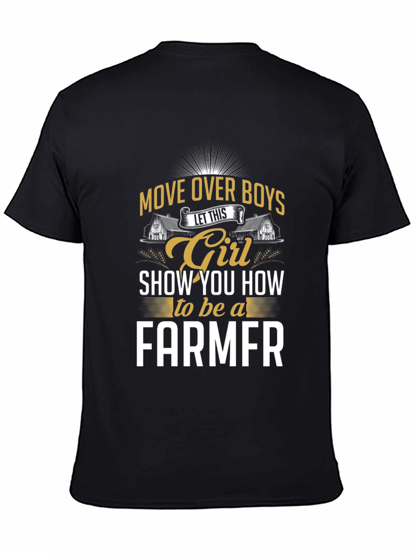 Girl Farmer Graphic Tee - Move Over Boys