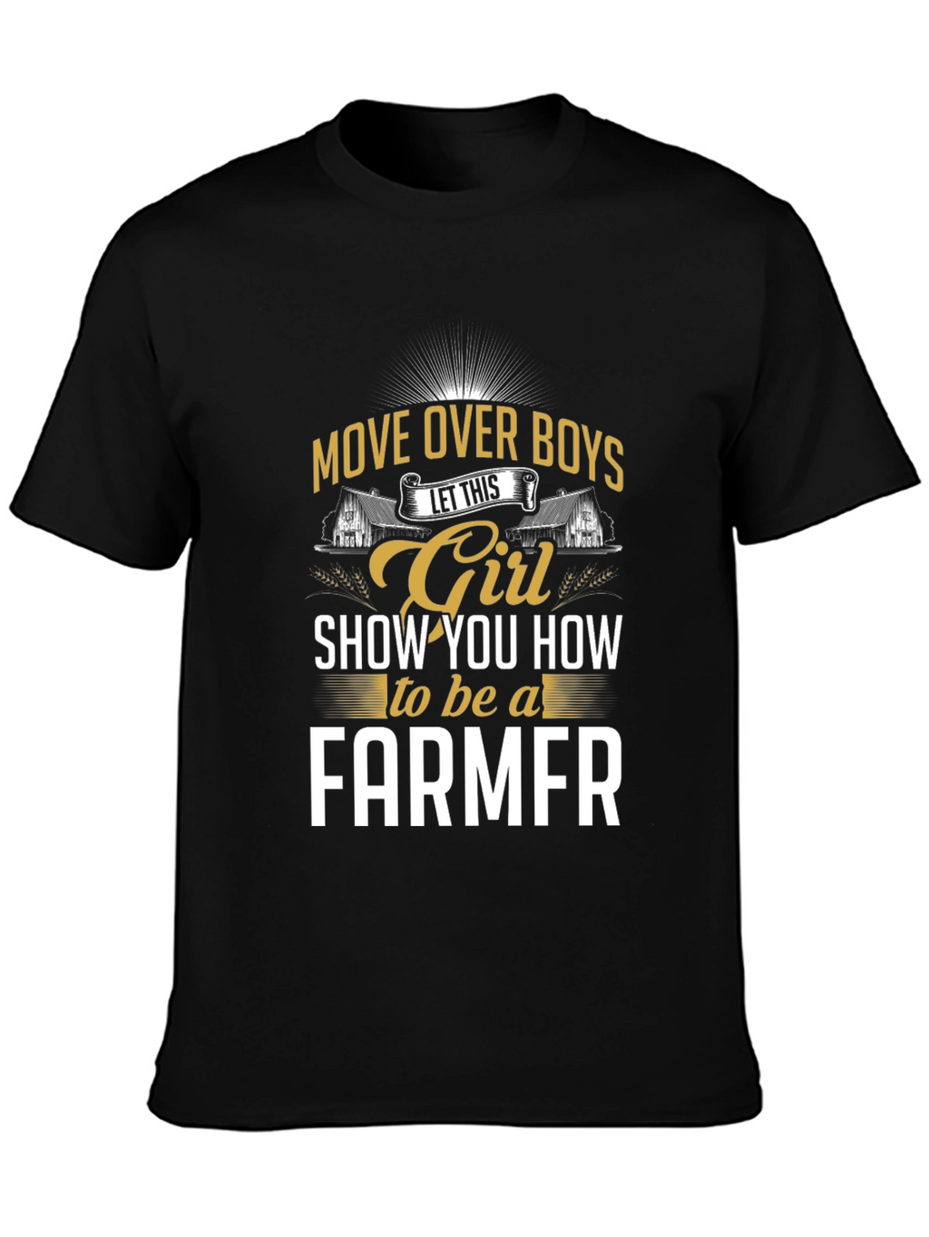 Girl Farmer Graphic Tee - Move Over Boys