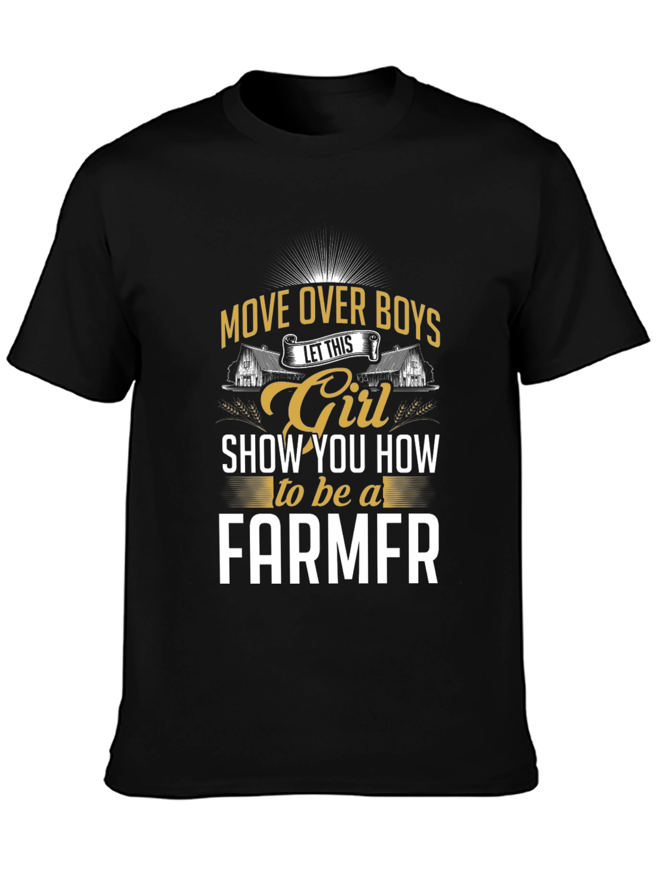 Girl Farmer Graphic Tee - Move Over Boys