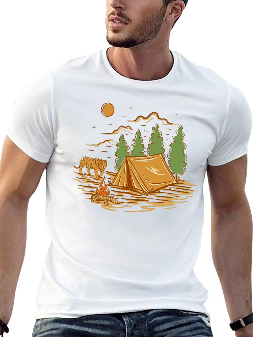 Camping Adventure Graphic T-Shirt