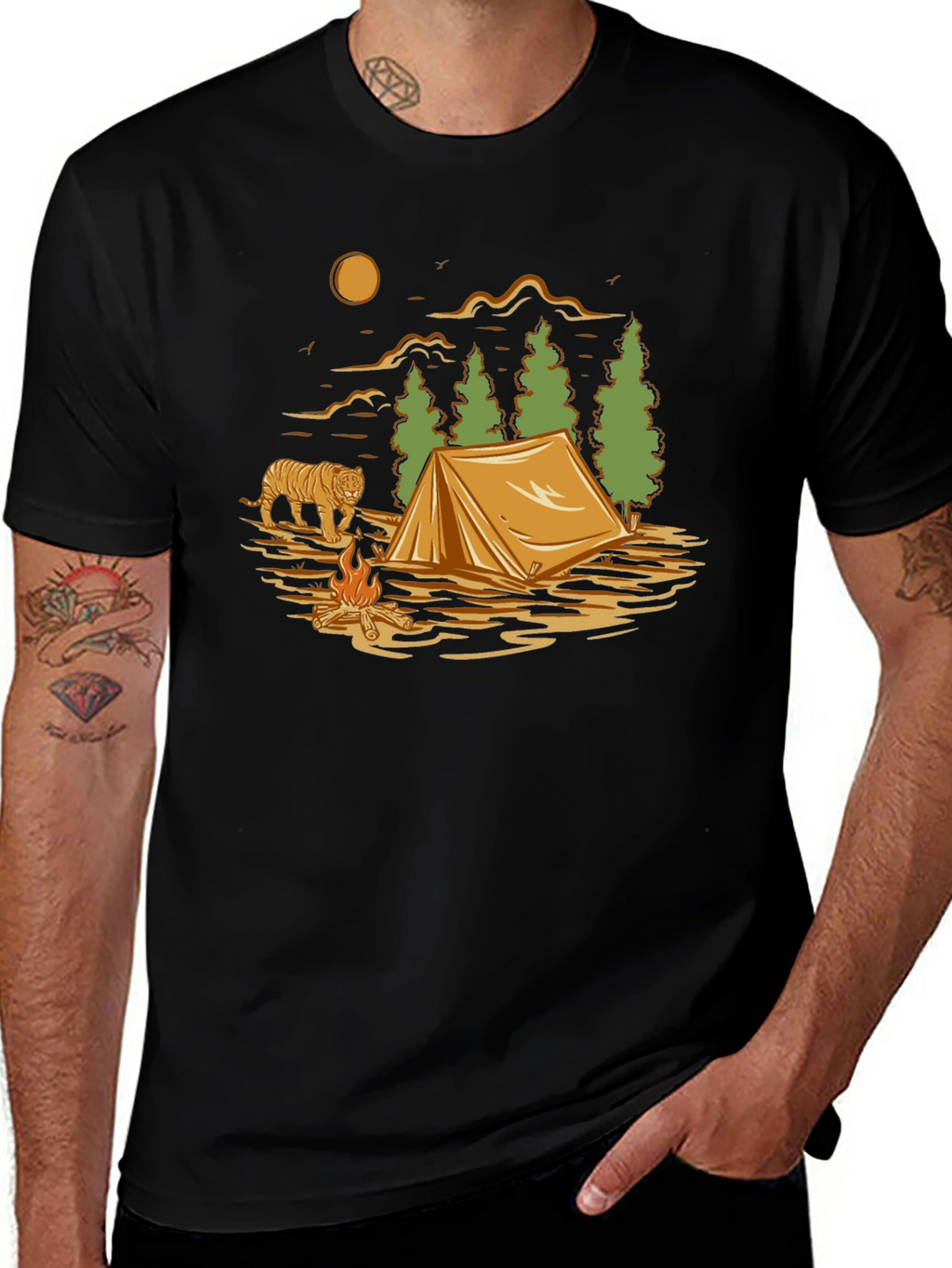 Camping Adventure Graphic T-Shirt