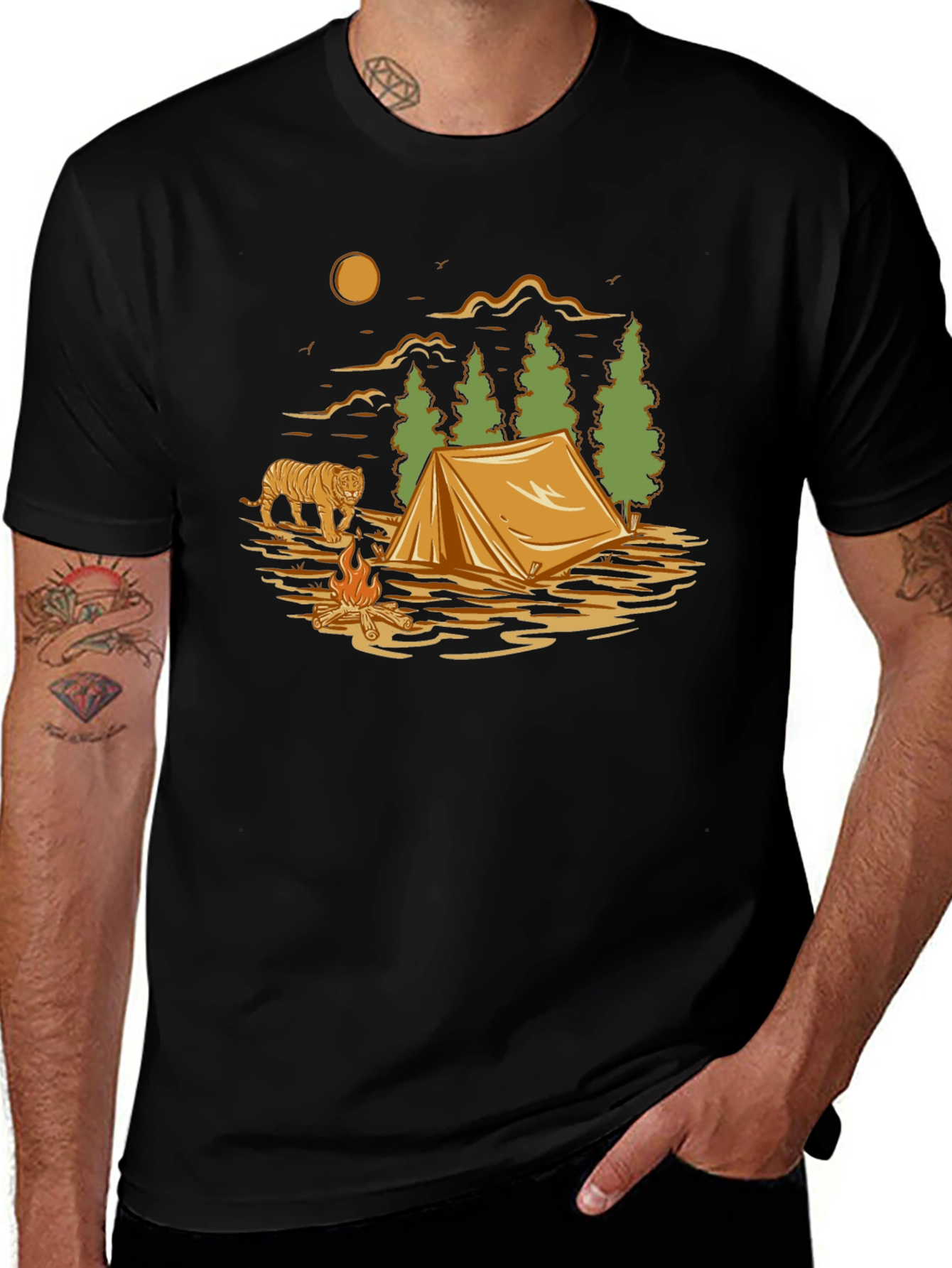 Camping Adventure Graphic T-Shirt