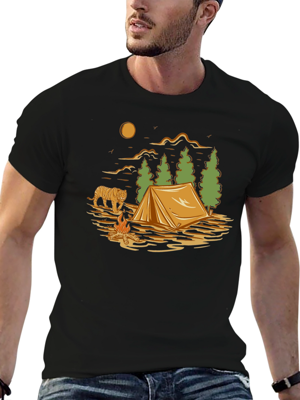 Camping Adventure Graphic T-Shirt