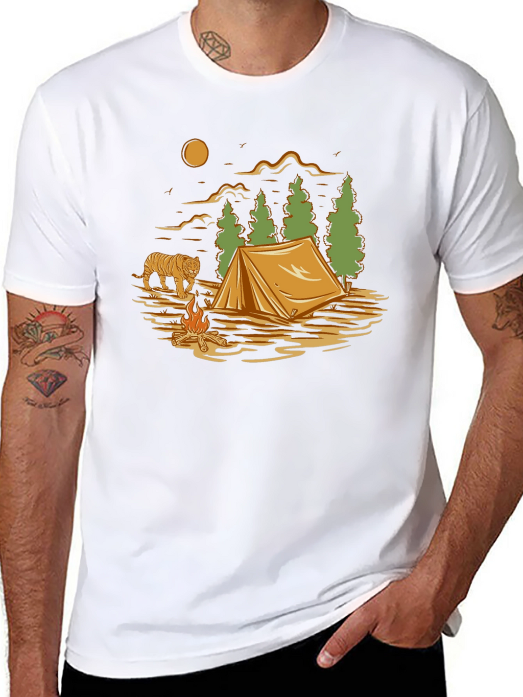 Camping Adventure Graphic T-Shirt