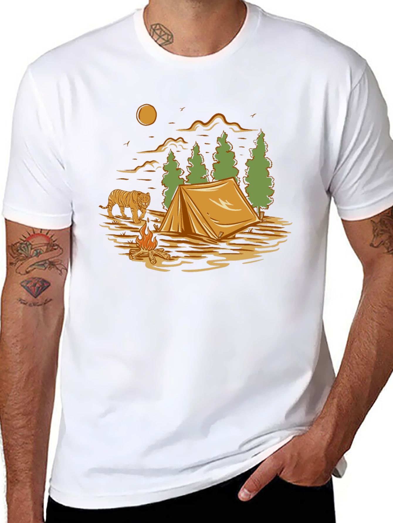 Camping Adventure Graphic T-Shirt