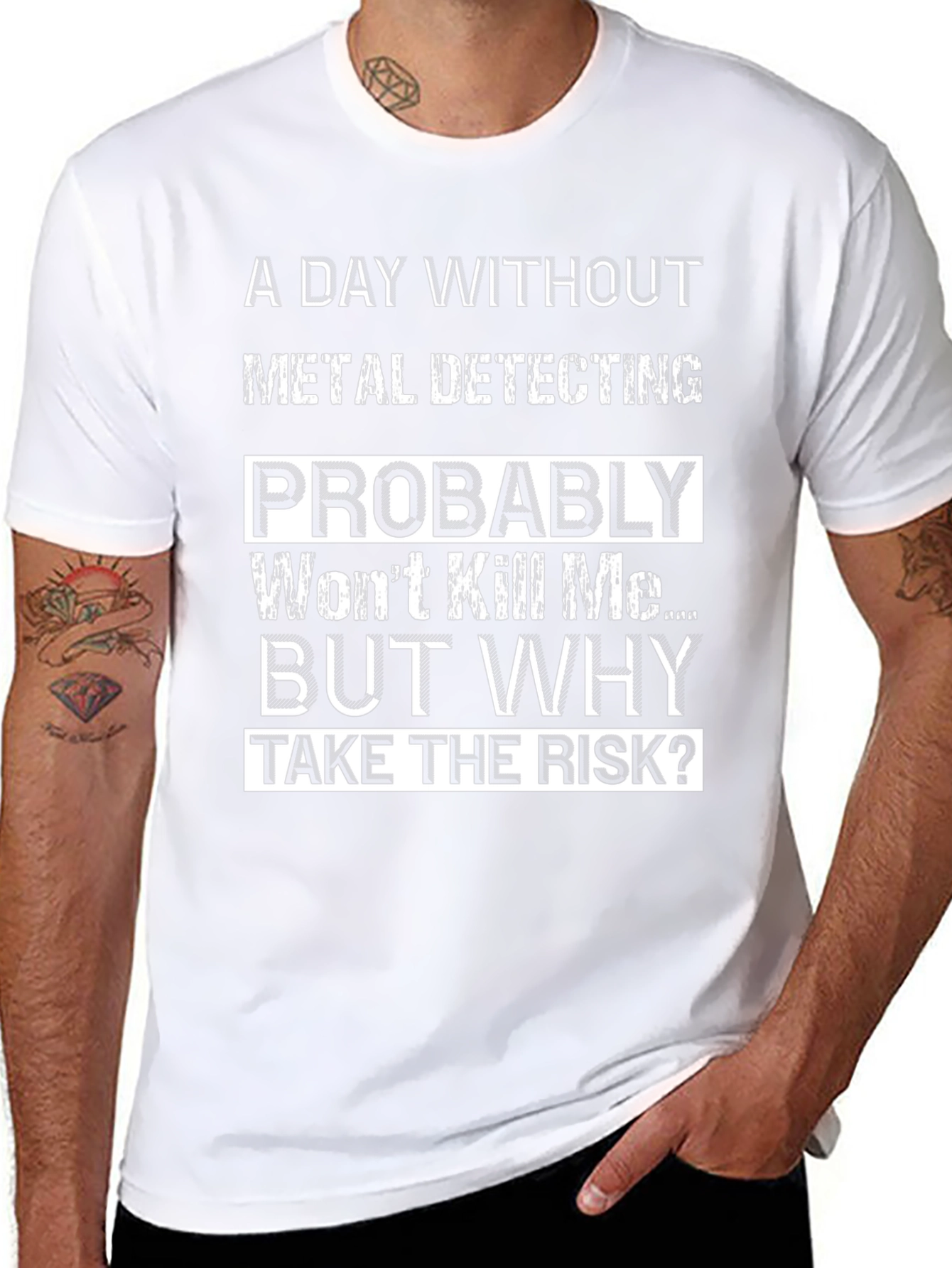 Metal Detecting T-Shirt: A Day Without the Risk