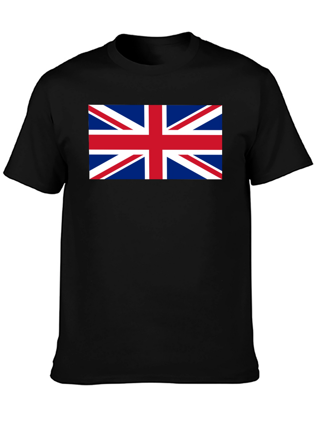Union Jack Flag Graphic Black T-Shirt