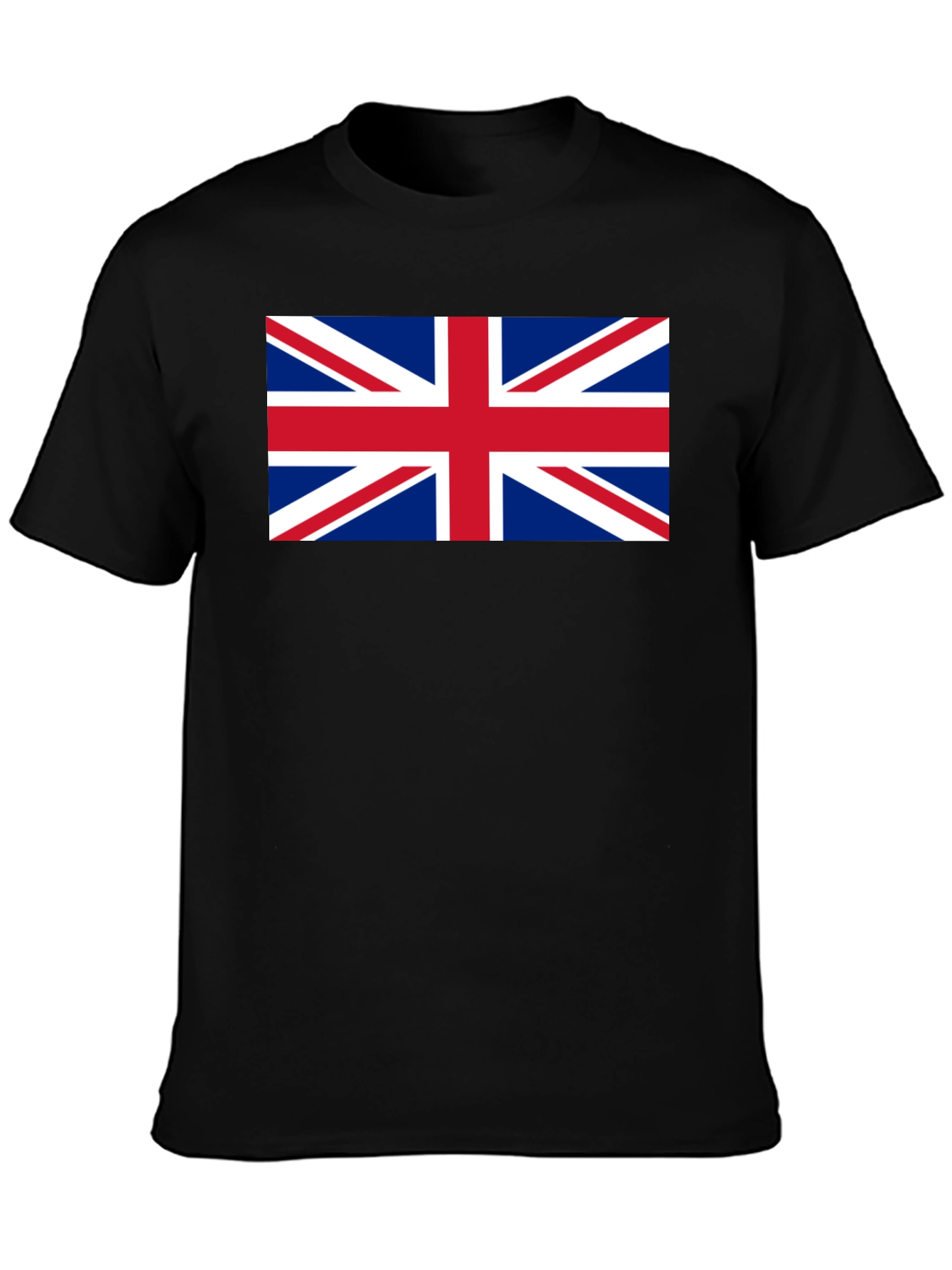 Union Jack Flag Graphic Black T-Shirt