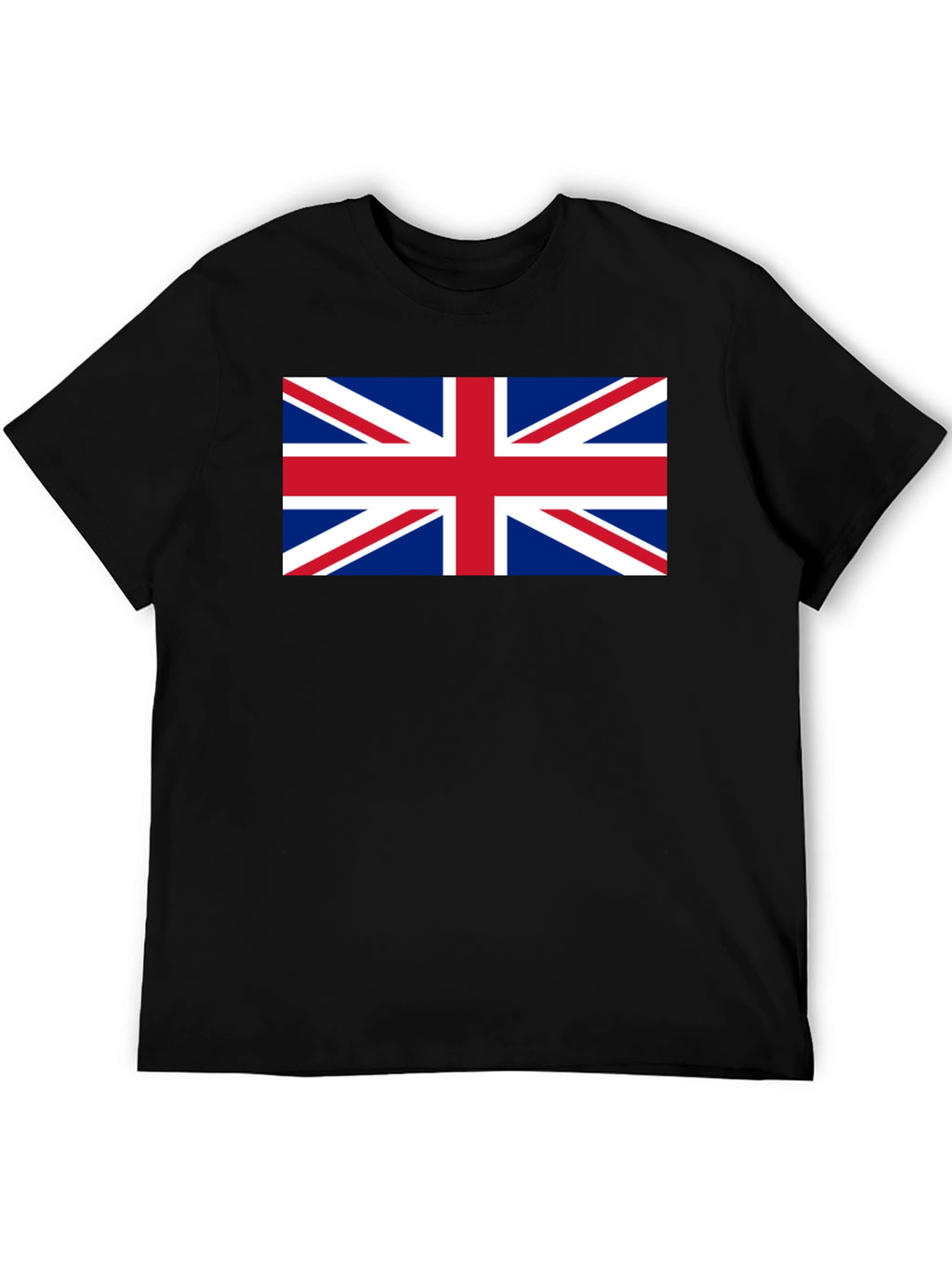 Union Jack Flag Graphic Black T-Shirt