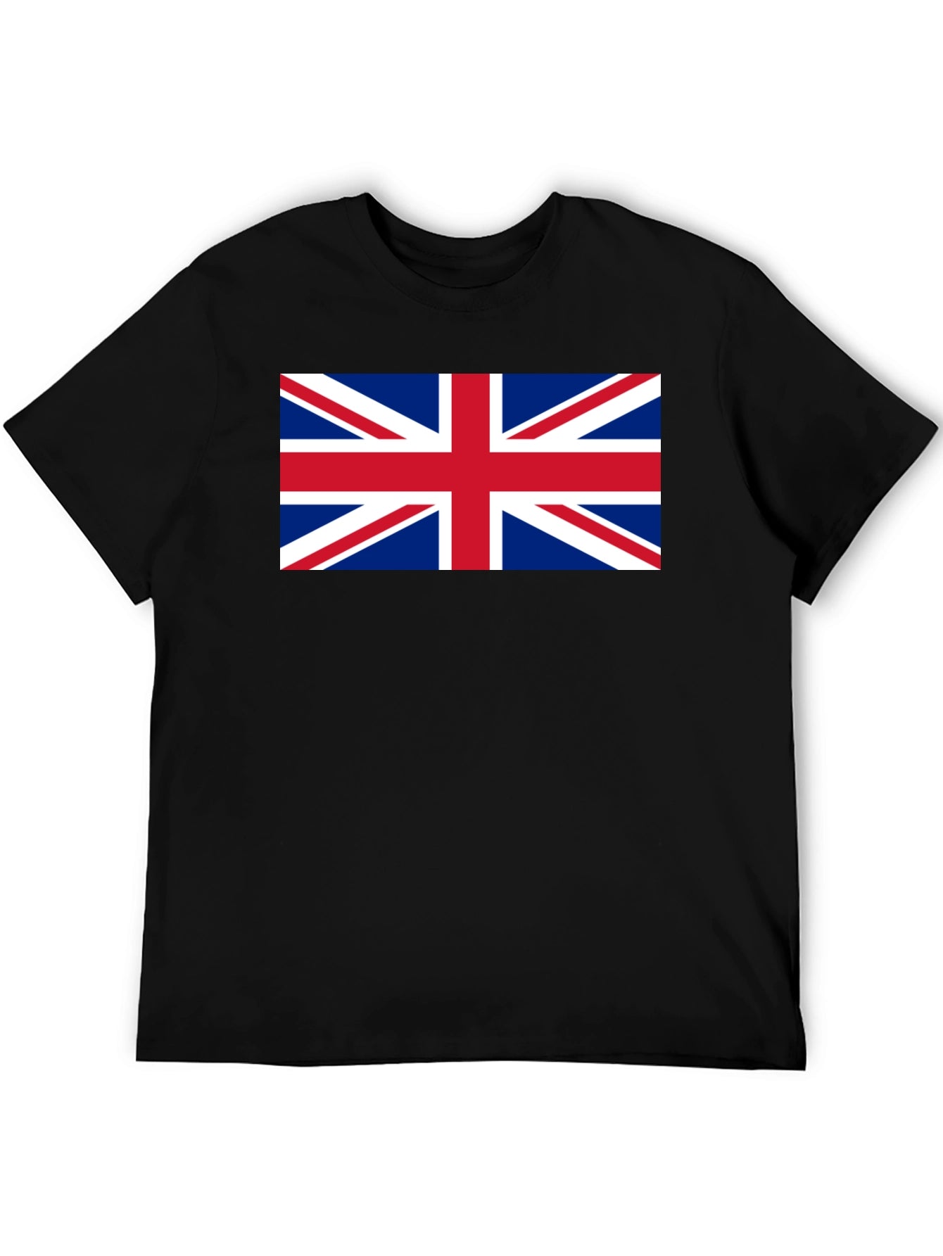 Union Jack Flag Graphic Black T-Shirt