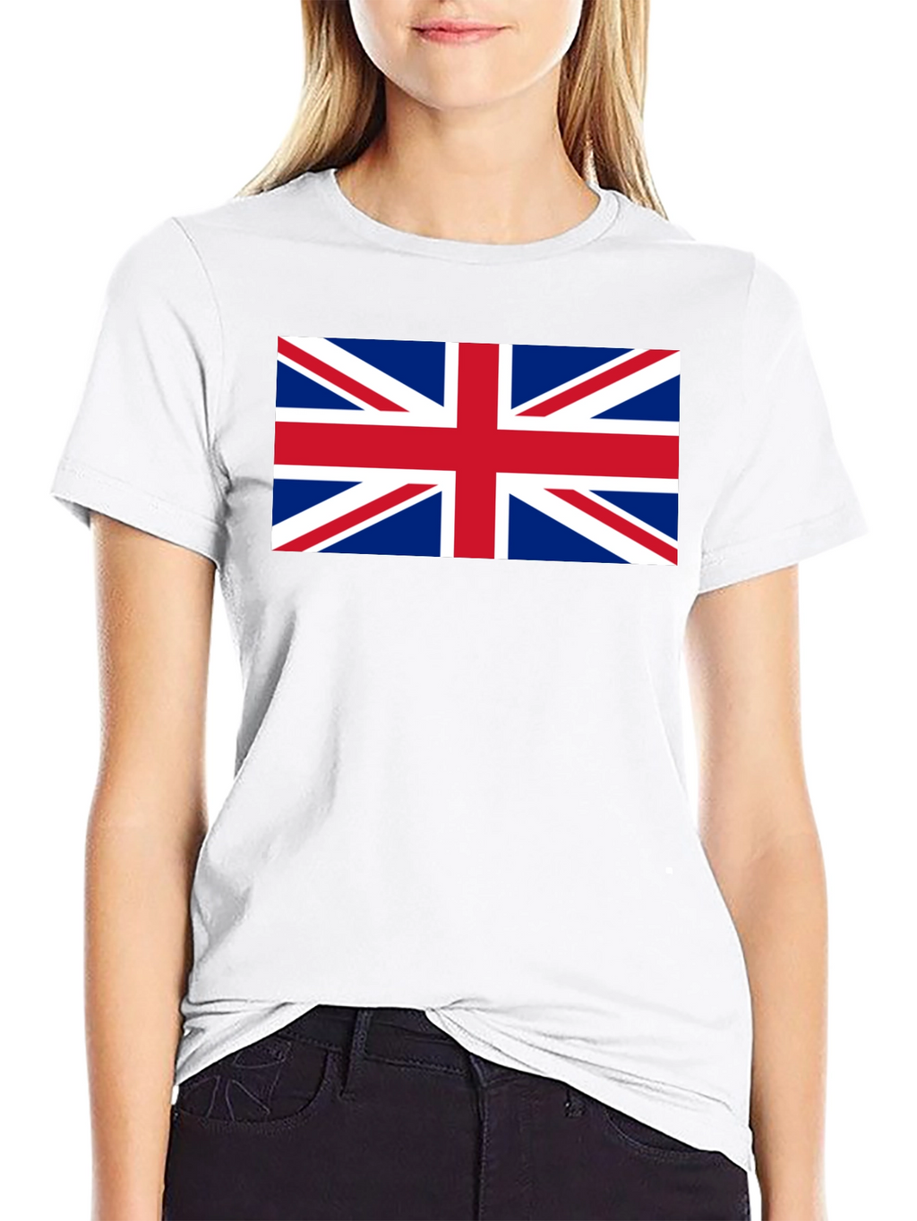 Union Jack Flag Graphic Black T-Shirt