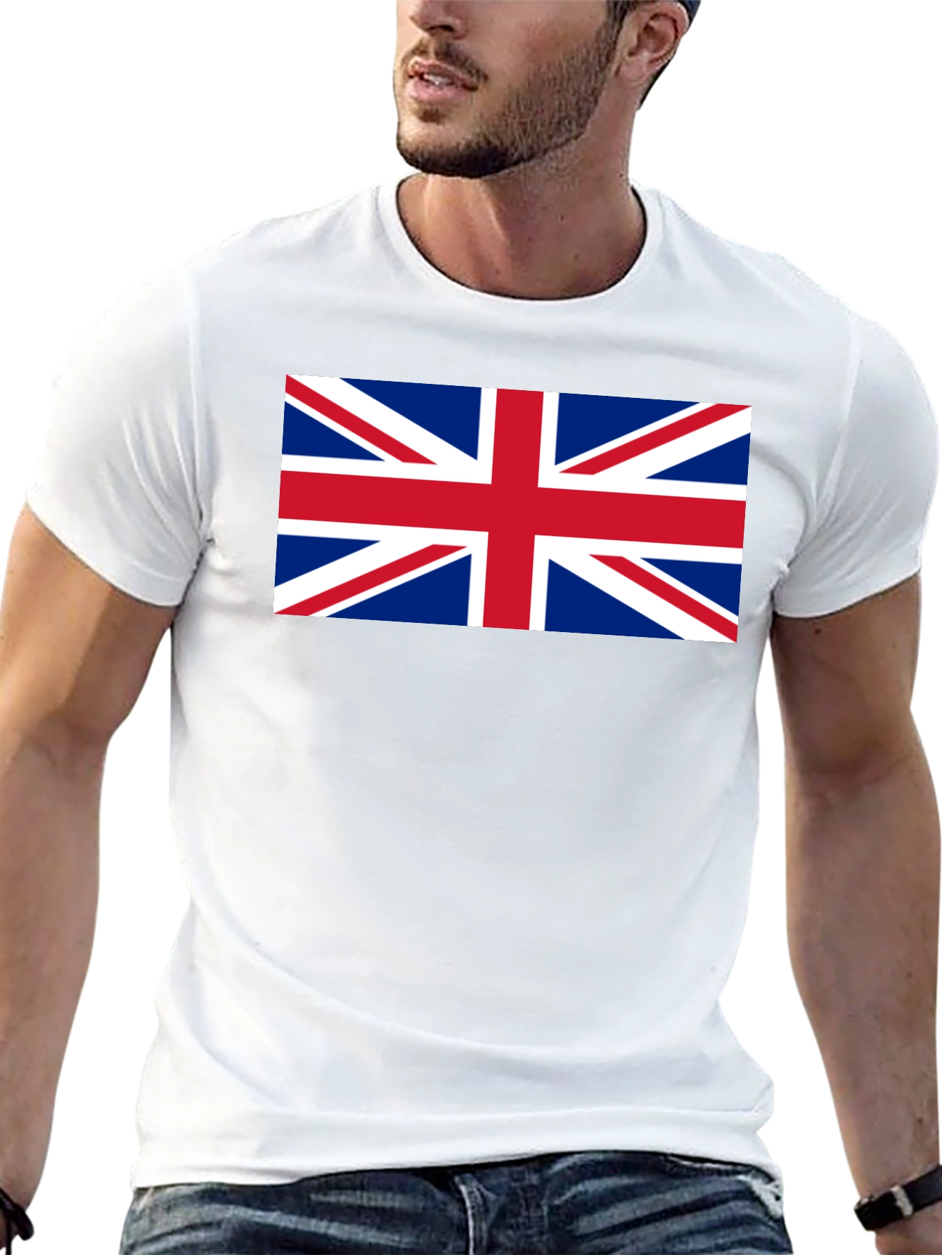 Union Jack Flag Graphic Black T-Shirt