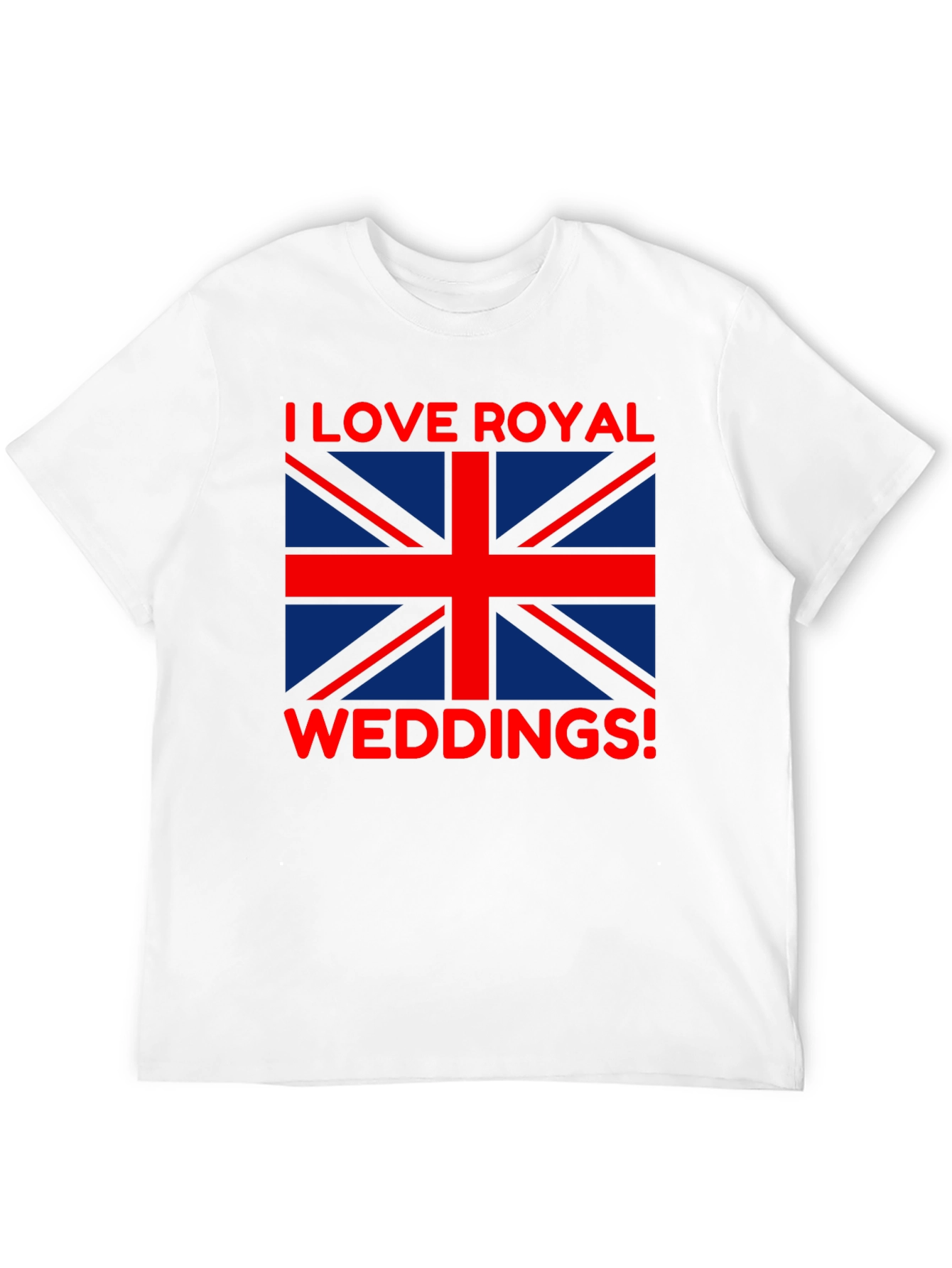 I Love Royal Weddings T-Shirt - Union Jack Flag