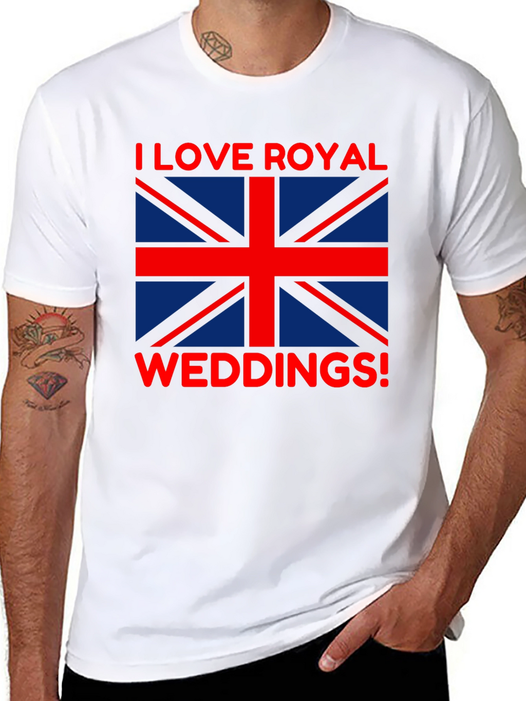 I Love Royal Weddings T-Shirt - Union Jack Flag