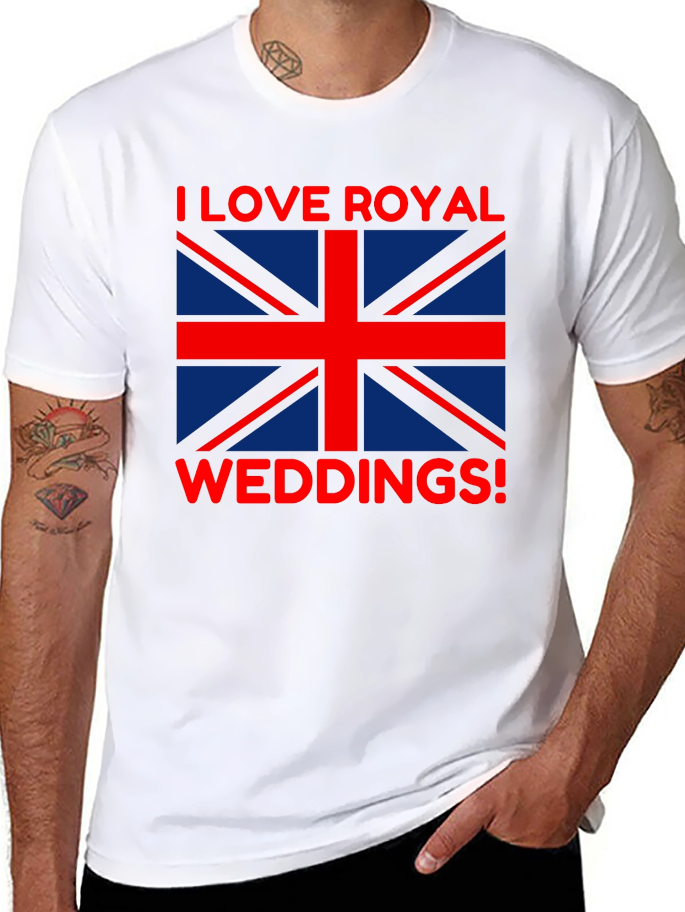 I Love Royal Weddings T-Shirt - Union Jack Flag