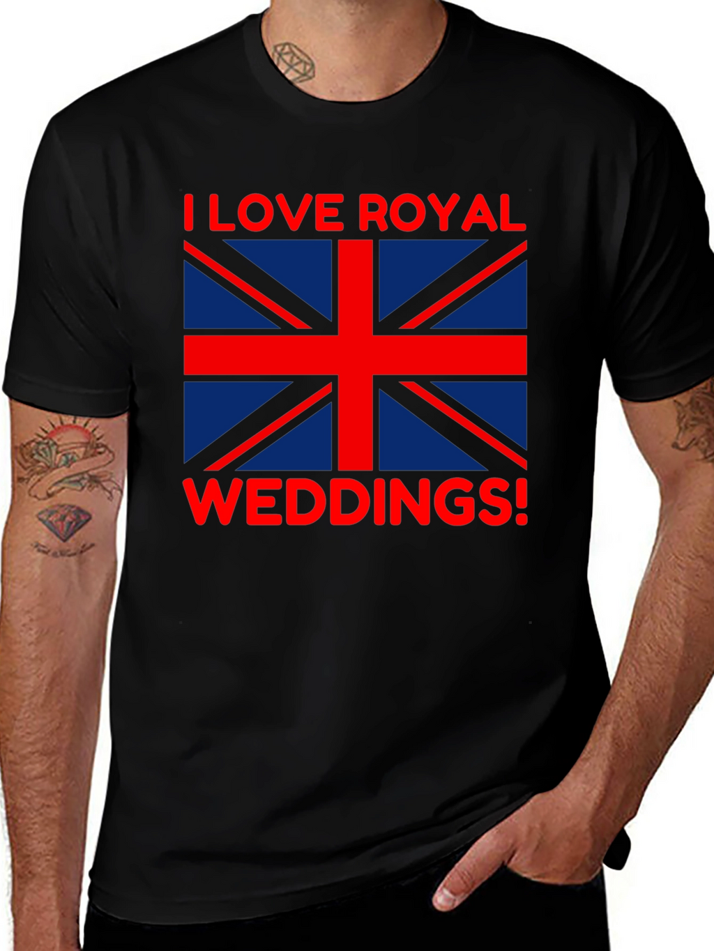I Love Royal Weddings T-Shirt - Union Jack Flag