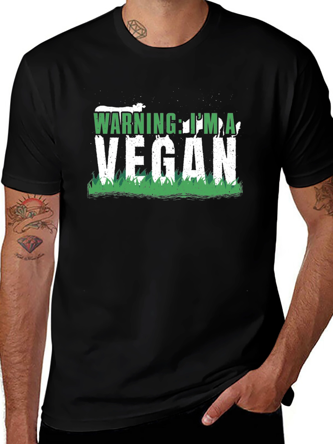 Warning: Im a Vegan Graphic Tee