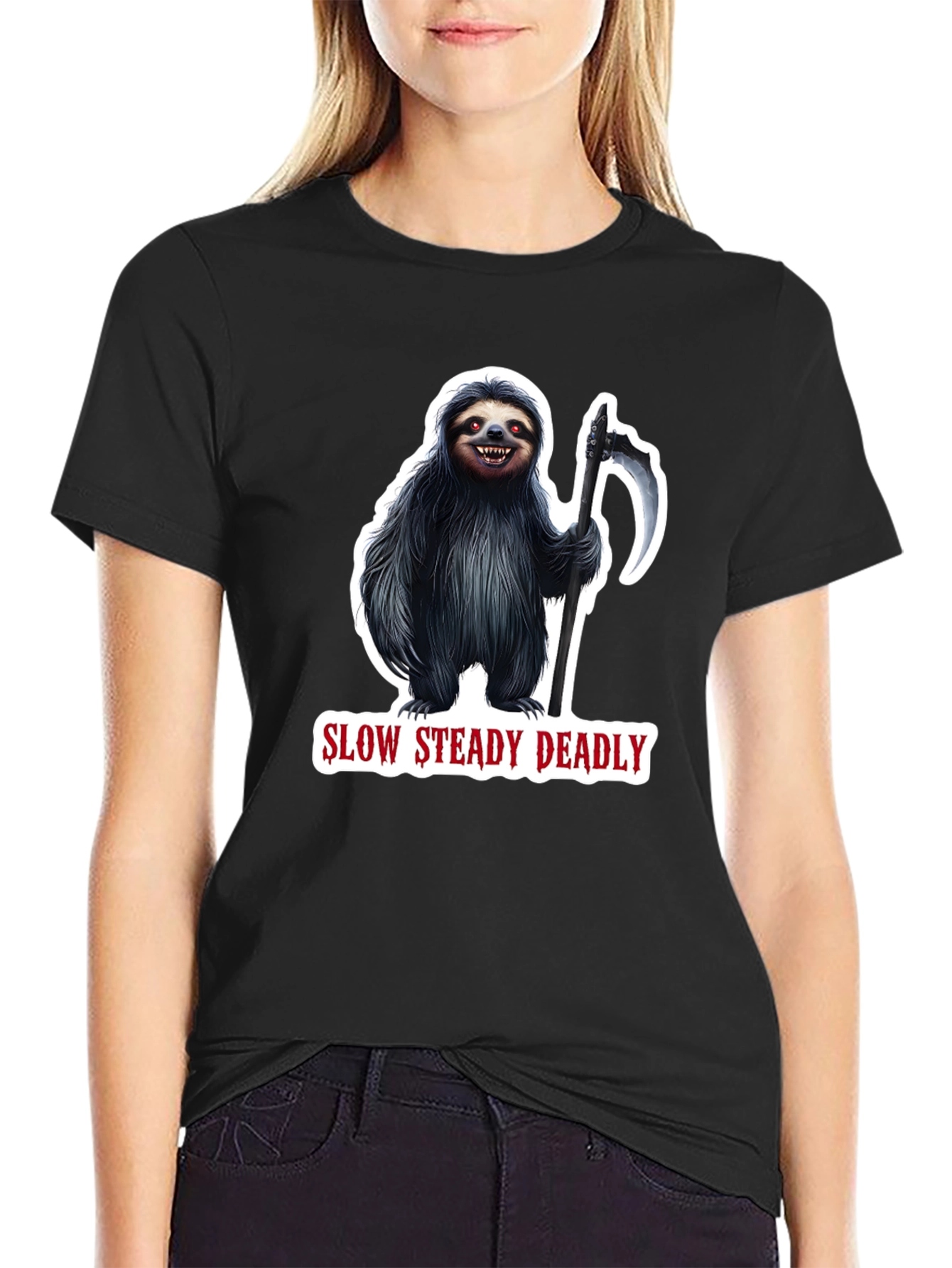 Slow Steady Deadly Sloth T-Shirt