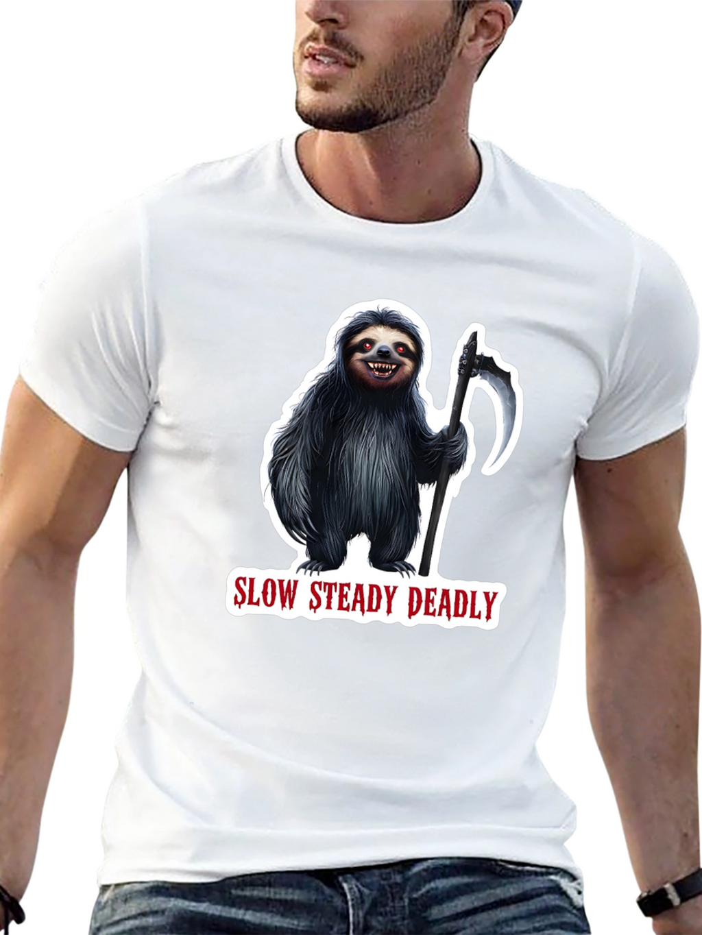 Slow Steady Deadly Sloth T-Shirt