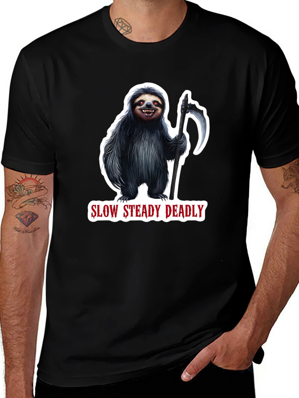 Slow Steady Deadly Sloth T-Shirt