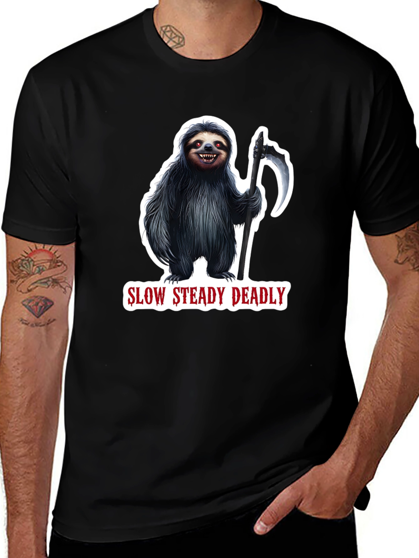 Slow Steady Deadly Sloth T-Shirt