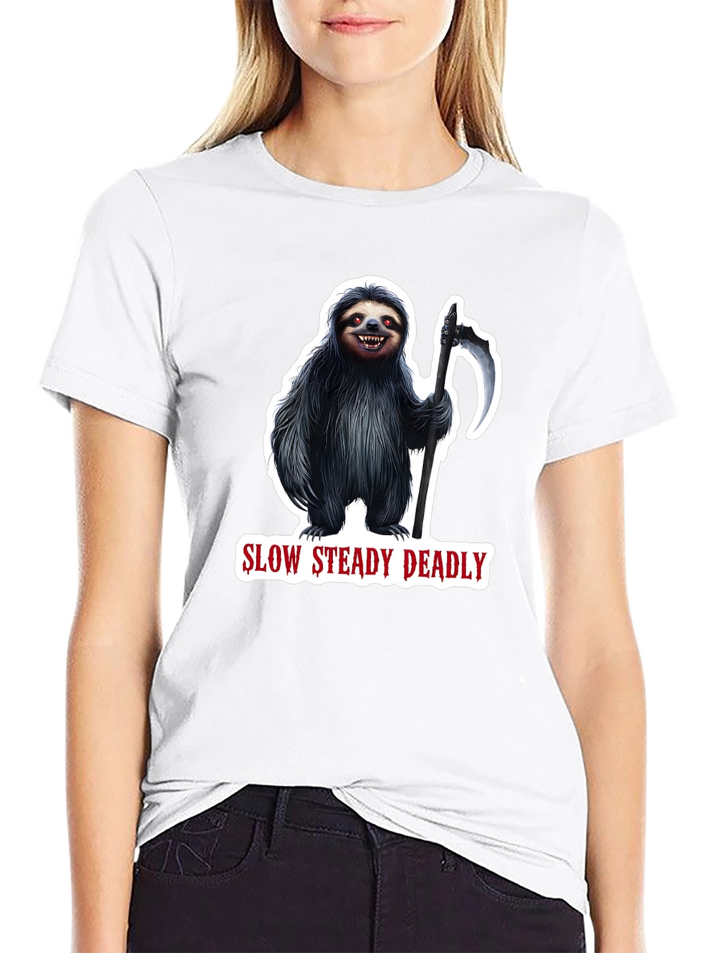 Slow Steady Deadly Sloth T-Shirt