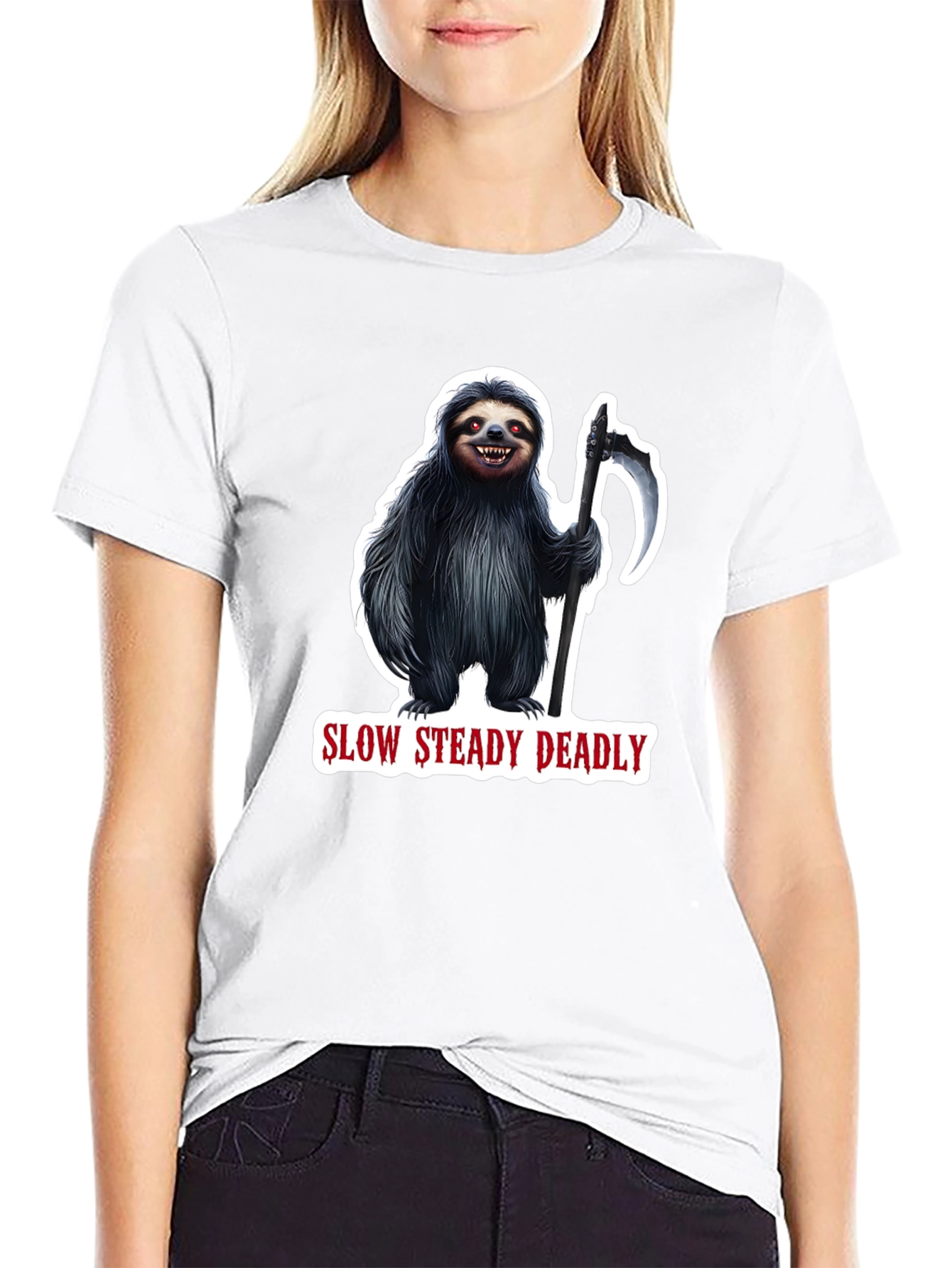 Slow Steady Deadly Sloth T-Shirt