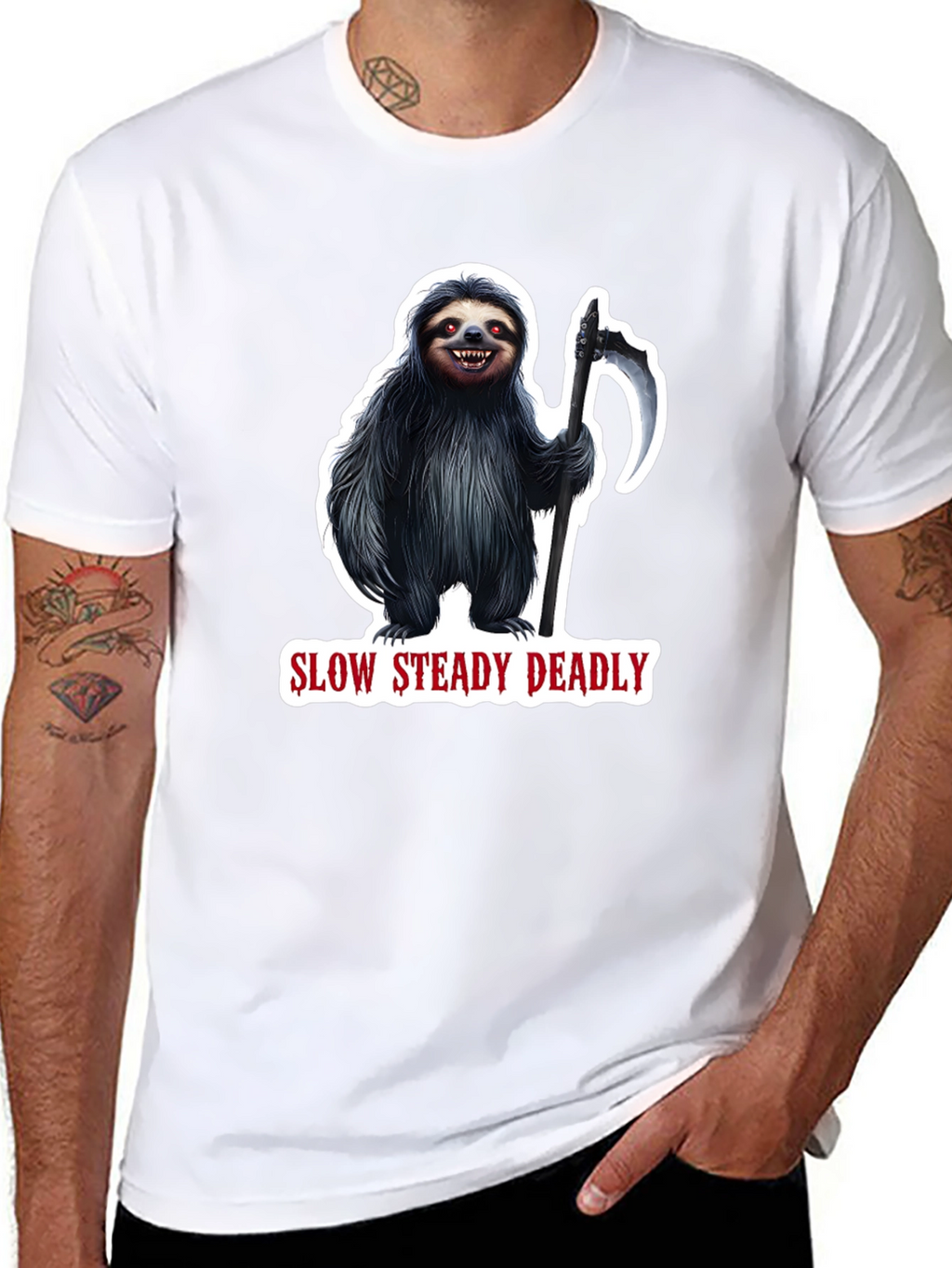 Slow Steady Deadly Sloth T-Shirt