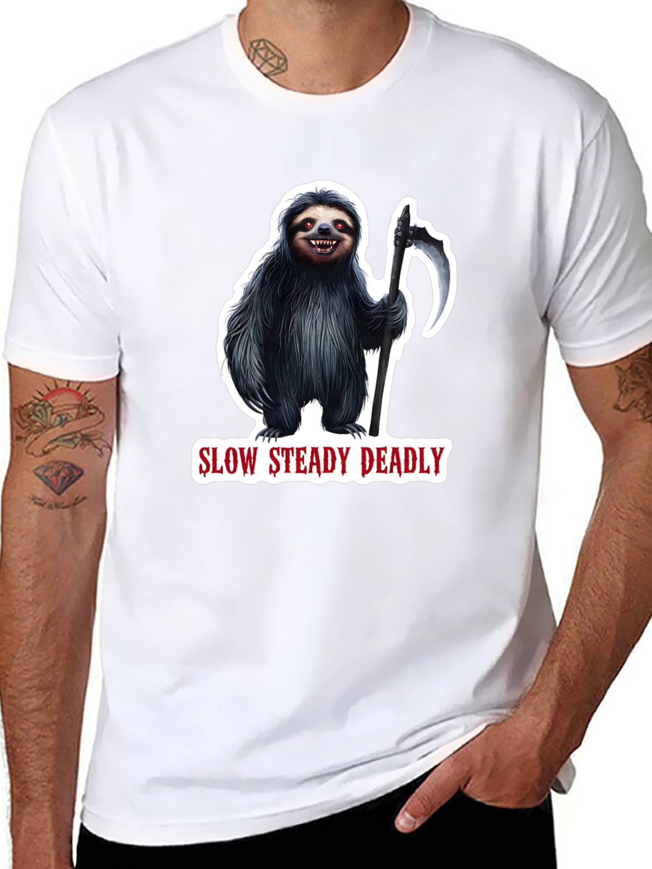 Slow Steady Deadly Sloth T-Shirt