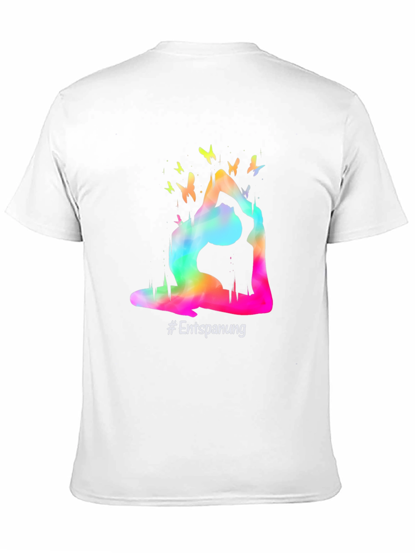 Yoga Pose Butterfly Graphic T-Shirt - Relaxation Tee